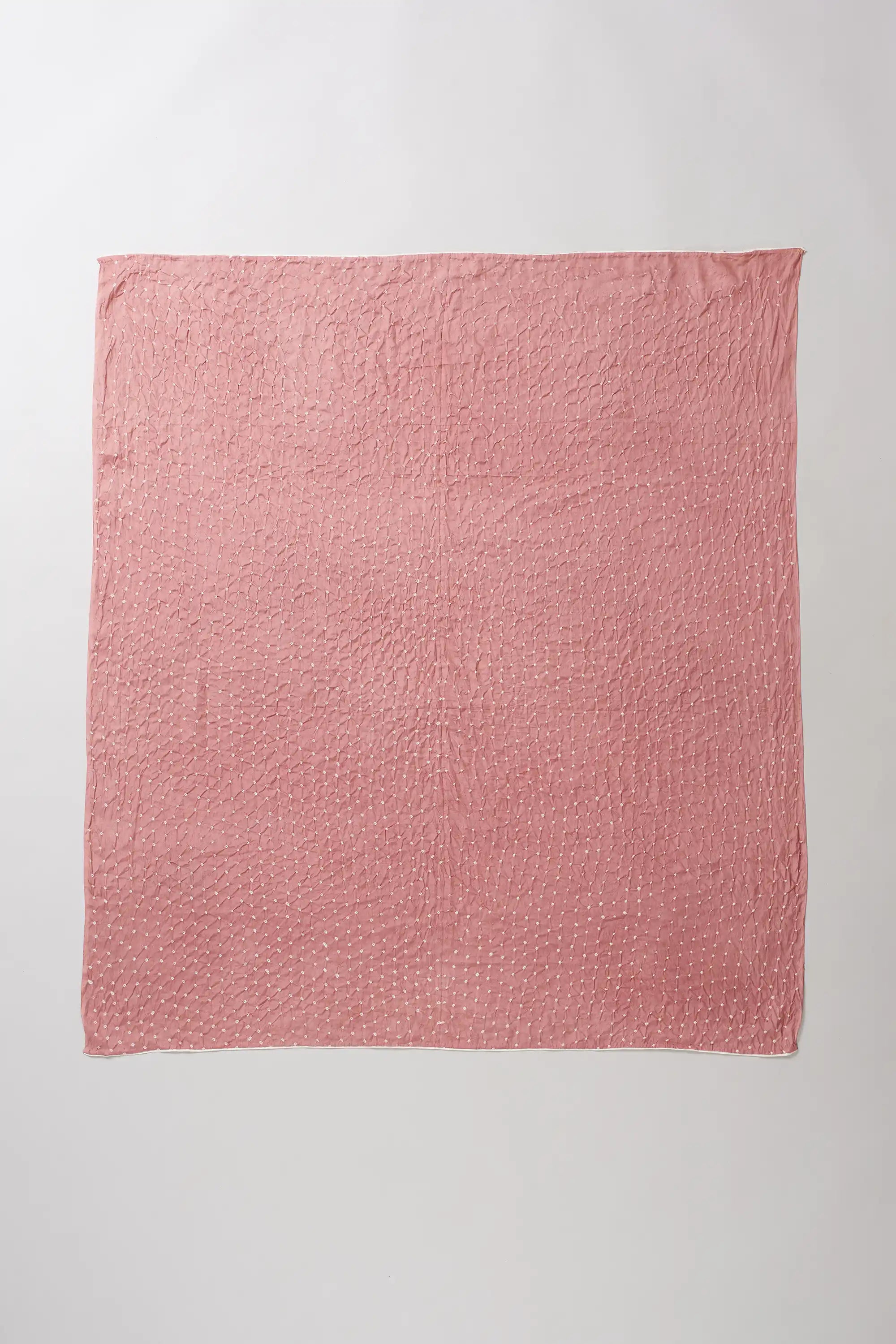SQUARE LARGE SILK BANDHANI SCARF