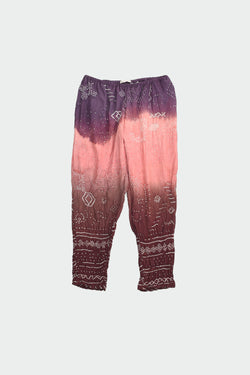 SHADES OF PINK BANDHANI SILK WOMEN PANTS