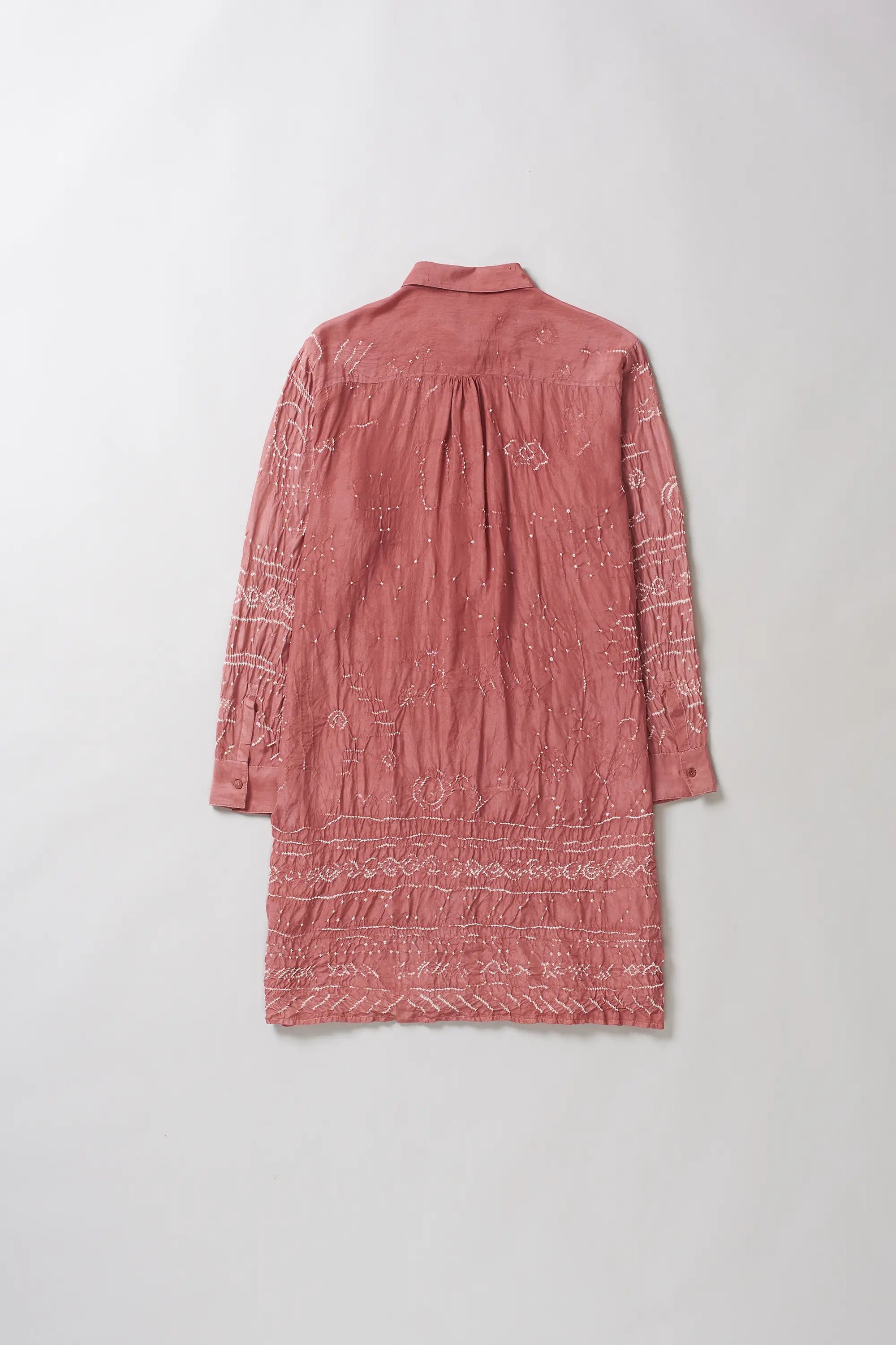 Women Long Shirt in Pink Wood