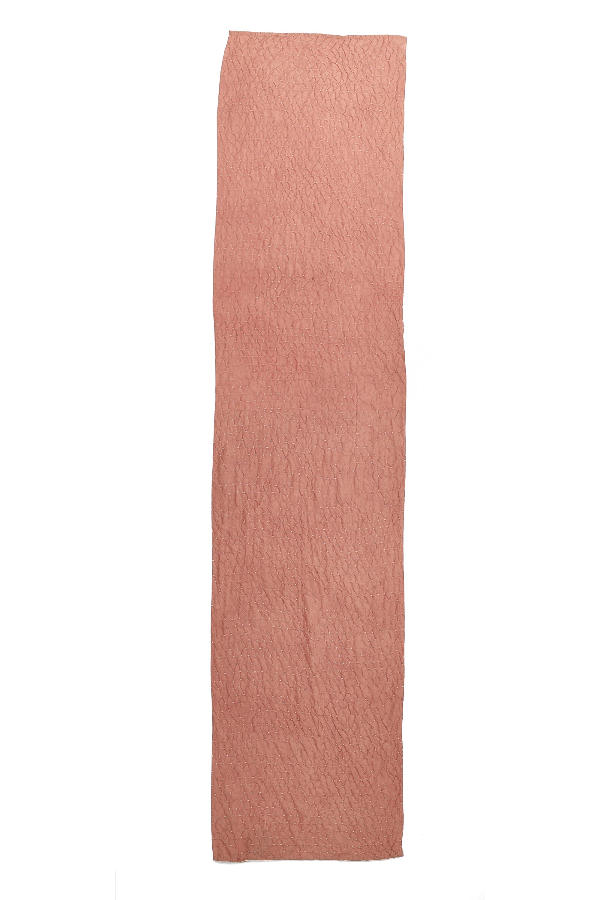 CHALK PINK COTTON BANDHANI SCARF