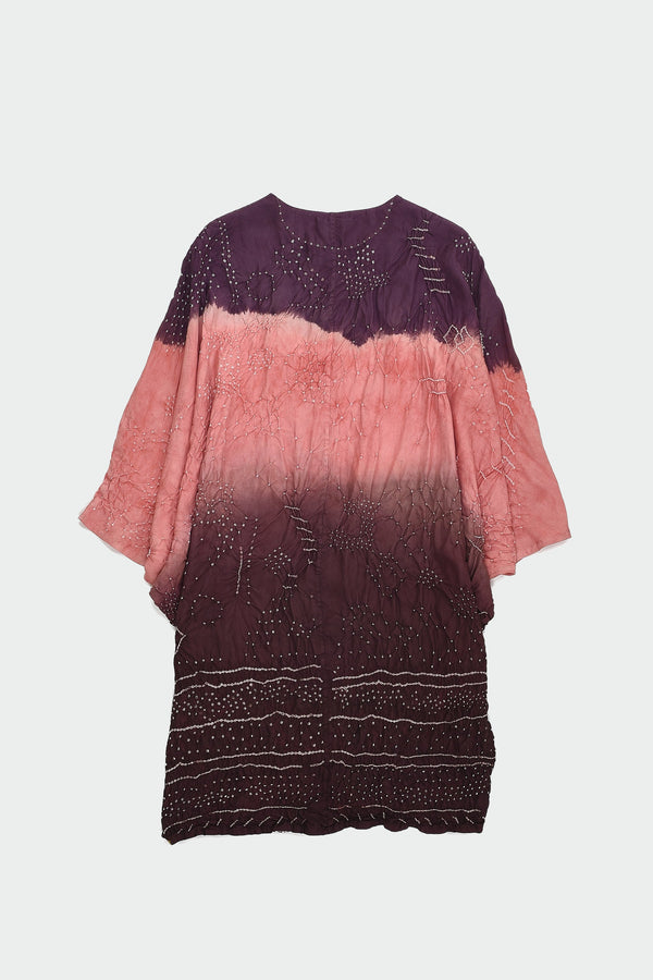 SHADES OF PINK BANDHANI SILK UNISEX DRESS