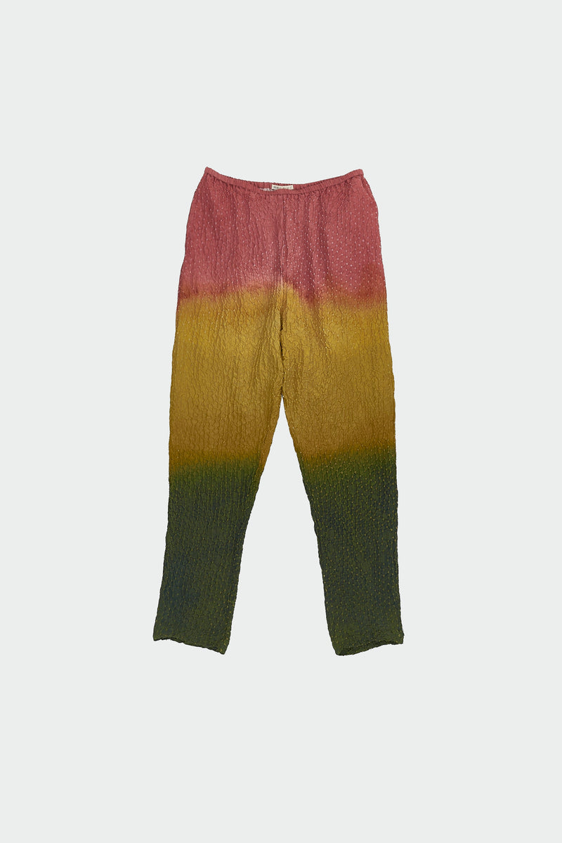 MULTI COLOUR SILK TROUSER WITH BANDHANI