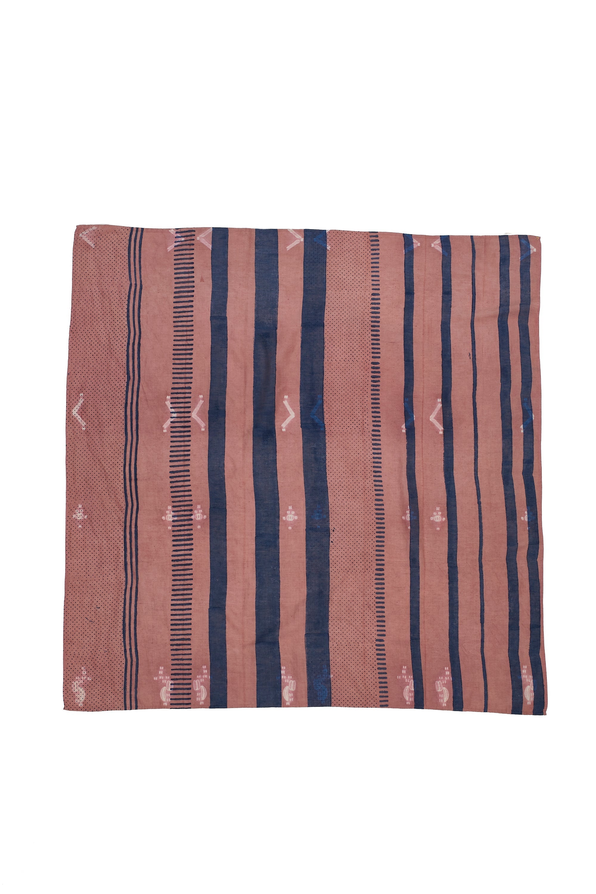 CHALK PINK SHIBORI BLOCK PRINTED SCARF