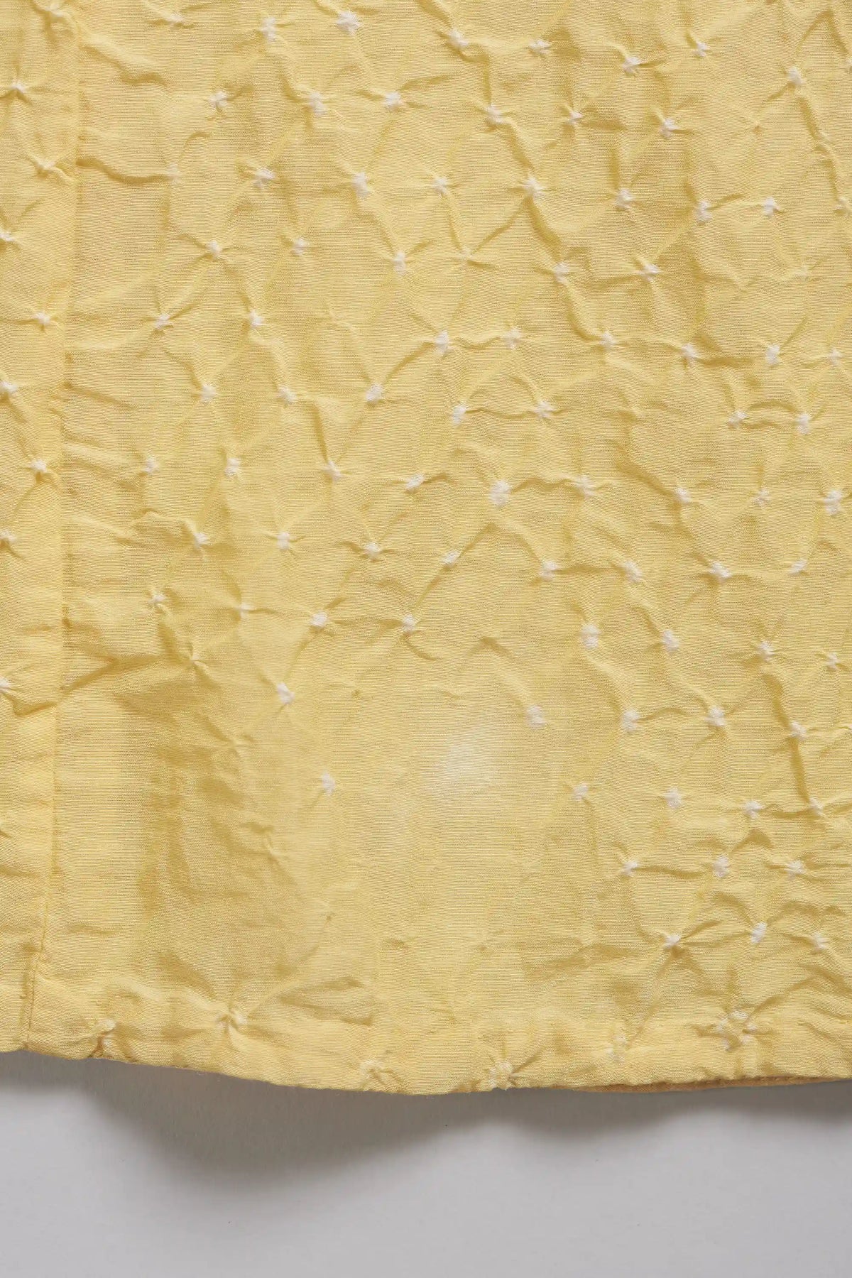 Bright Yellow Bandhani Women Dress
