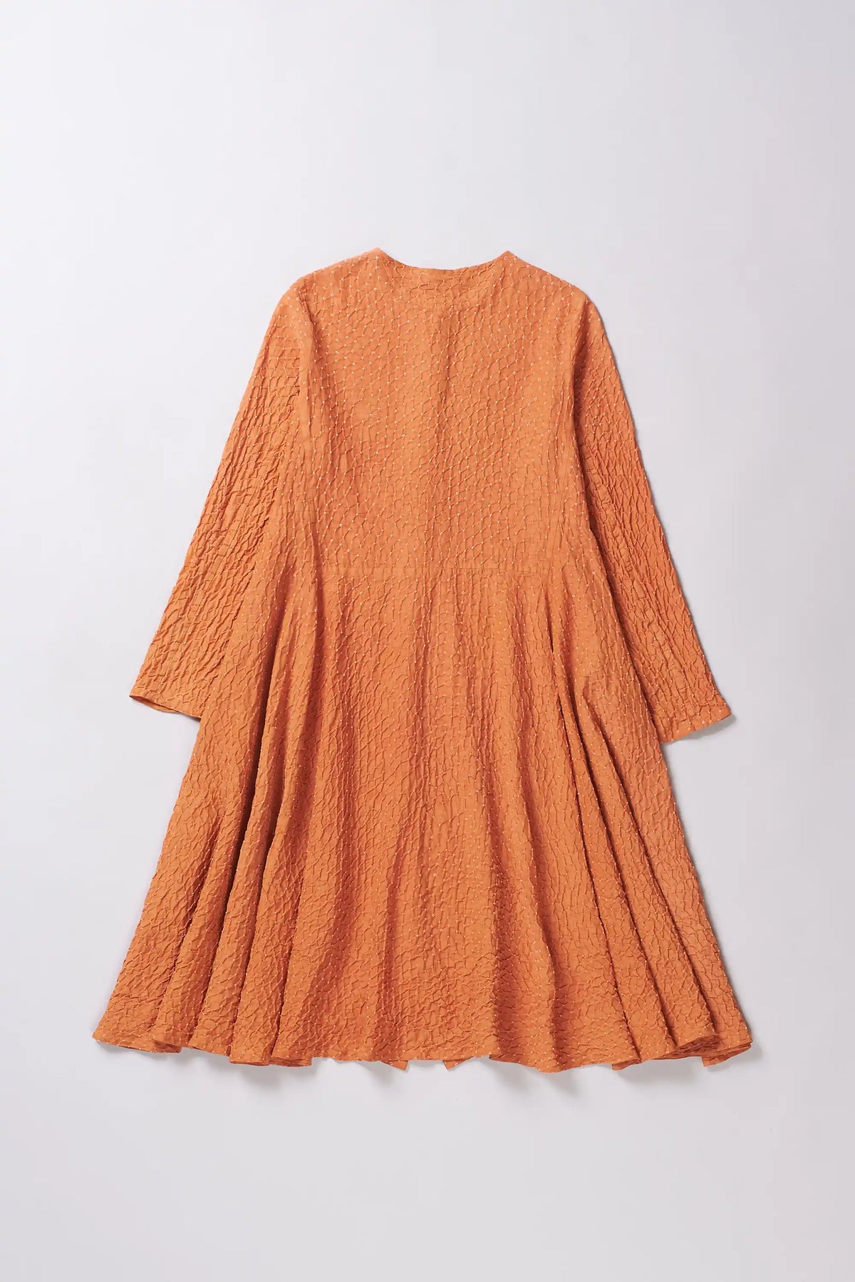 Bandhani Dress in Orange Rust