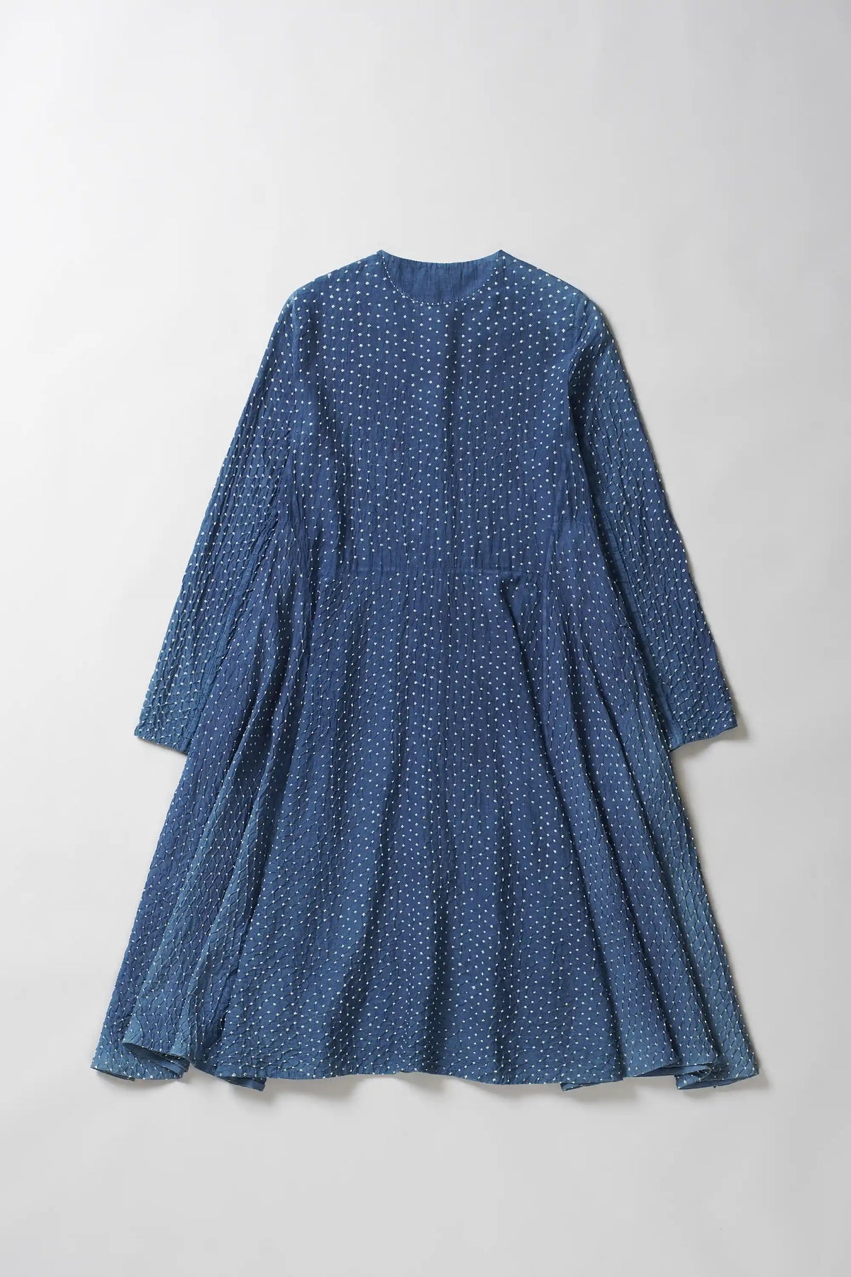 Medium Indigo Dyed All Over Bandhani Dress