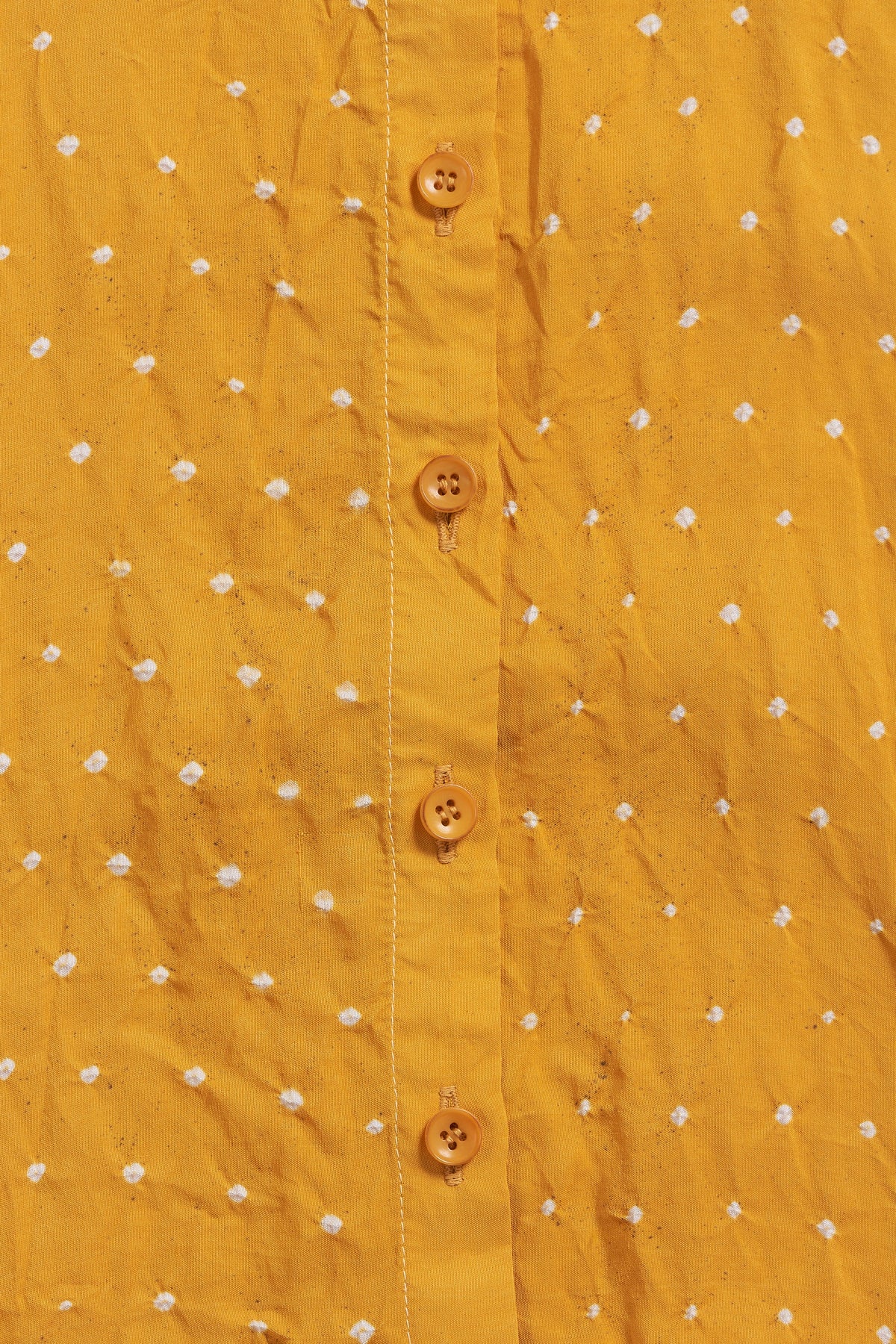 MANGO YELLOW SILK WOMEN DRESS WITH BANDHANI