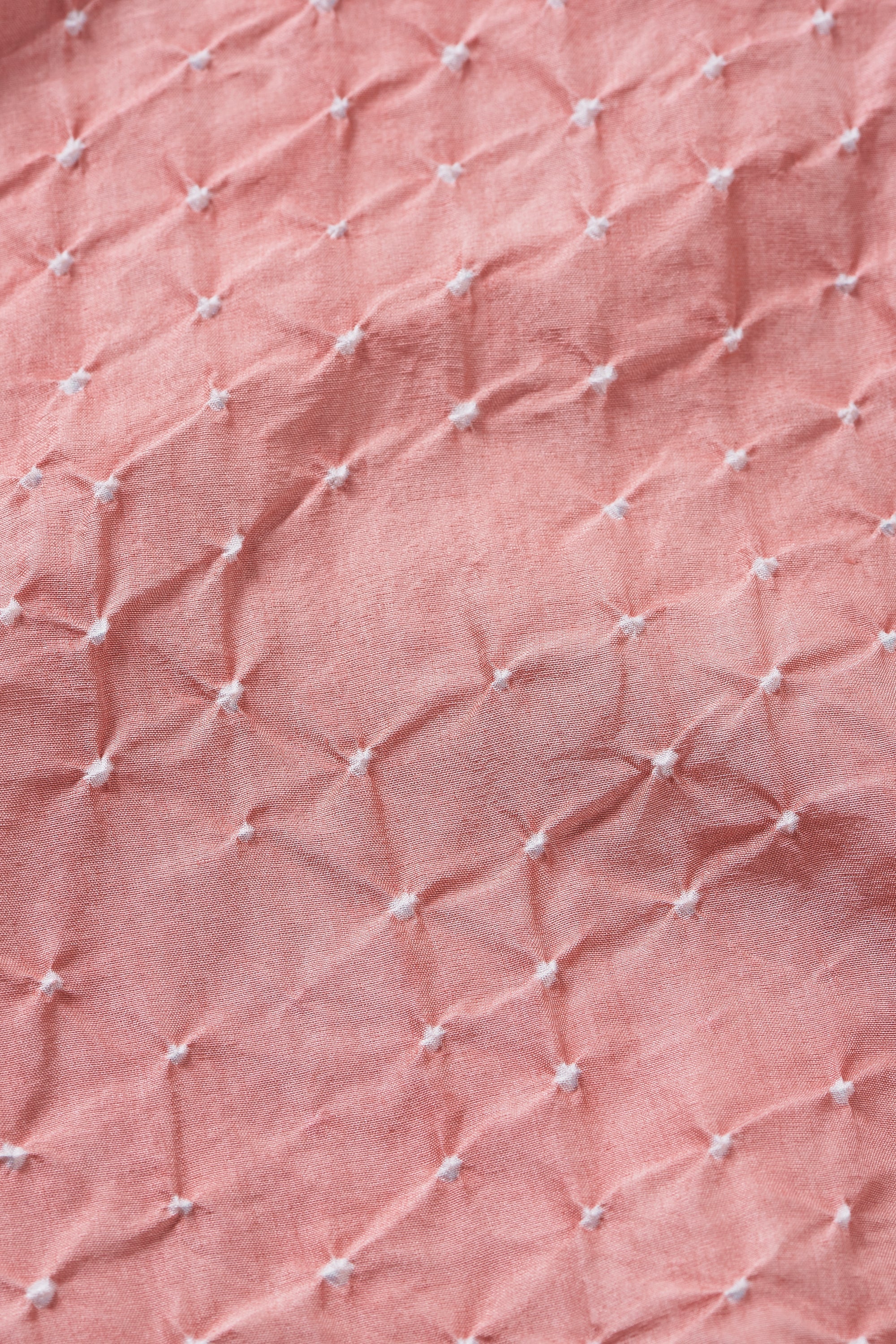 CHALK PINK ALL OVER BANDHANI SOFT SILK SHIRT
