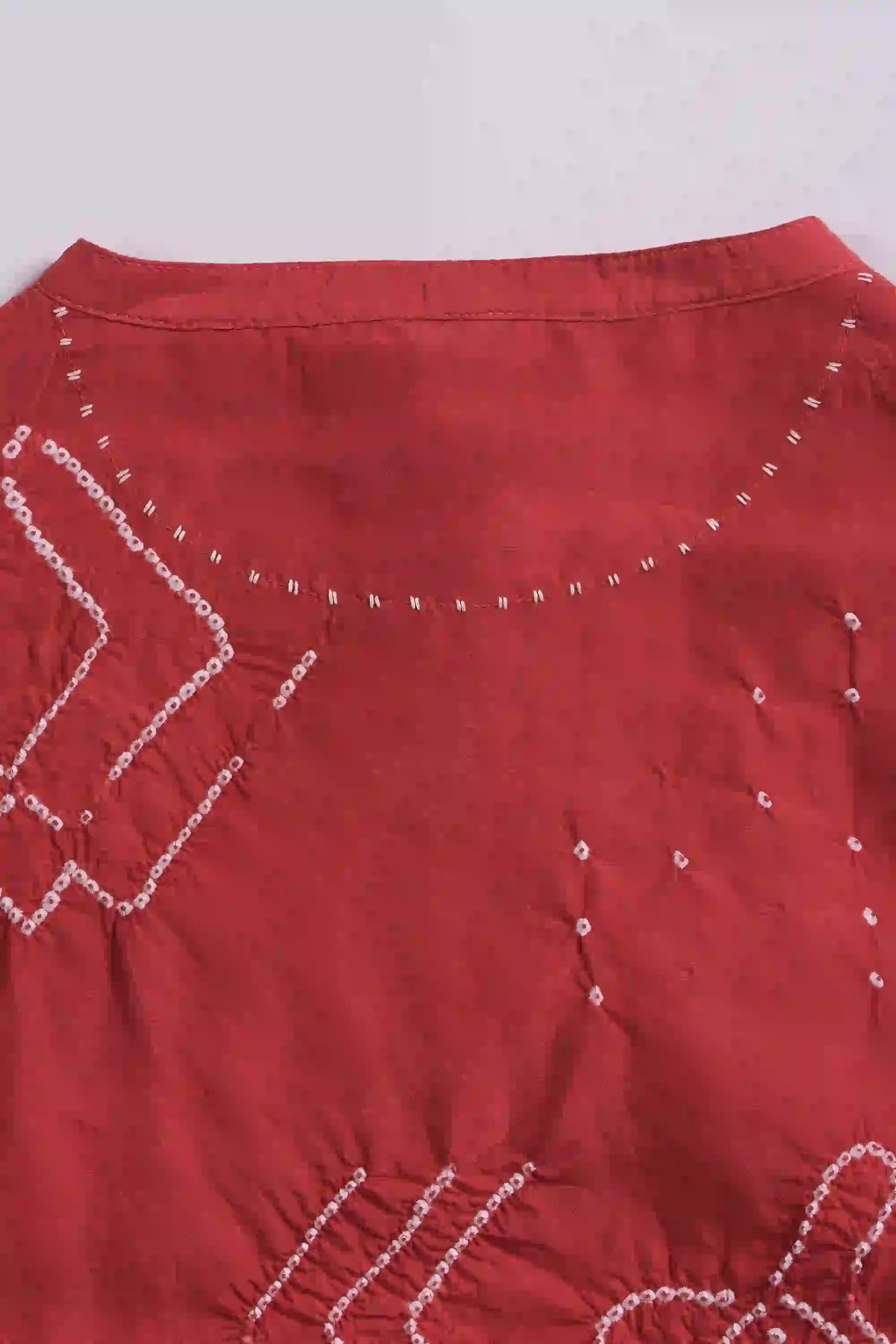 Bandhani Silk Dress
