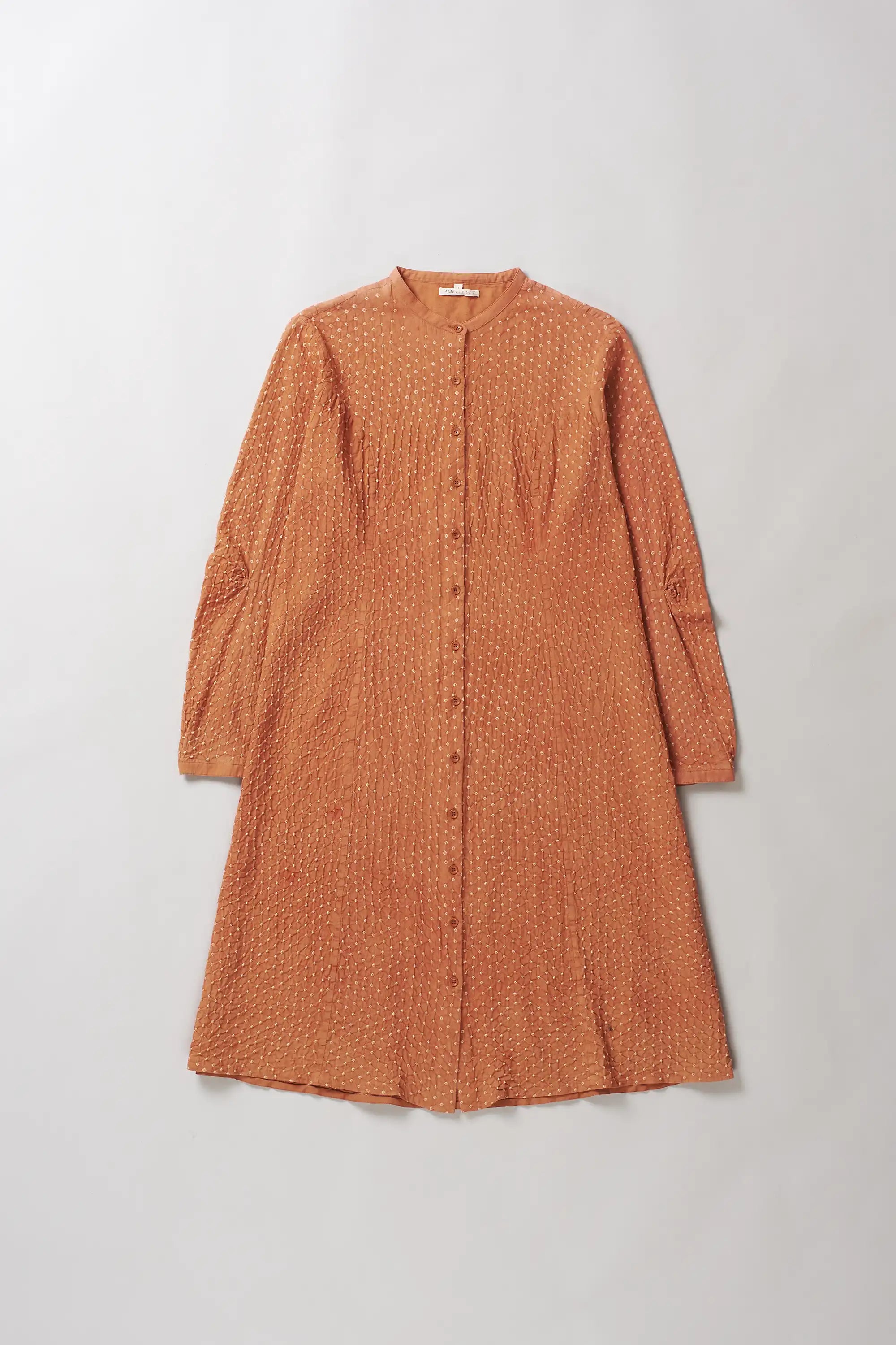 Bandhani Dress in Sunset Orange