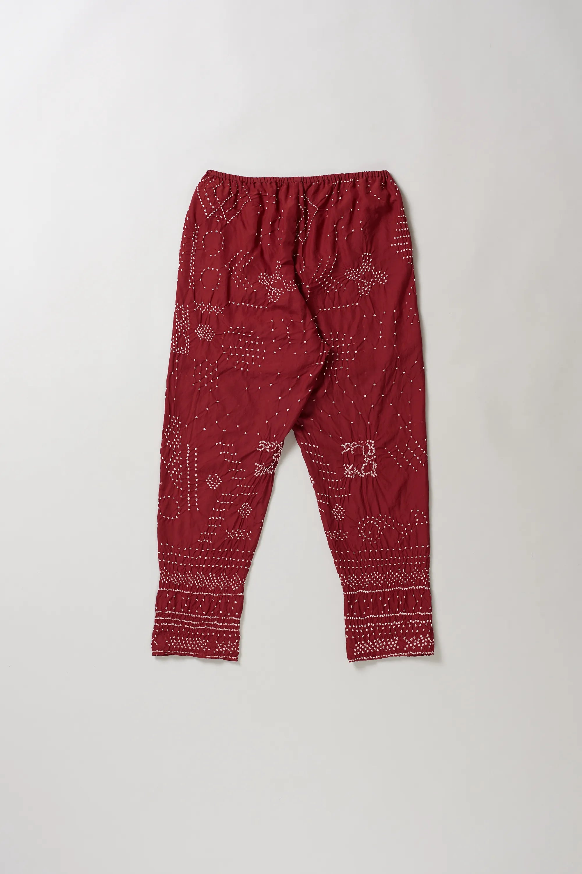 Red Pant with Bandhani
