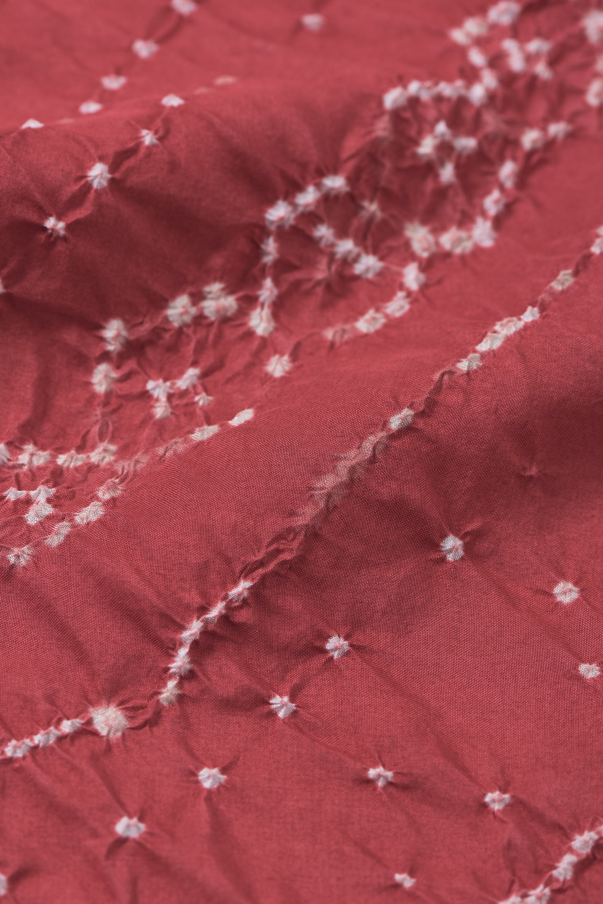 CRIMSON PINK SILK BANDHANI SHIRT