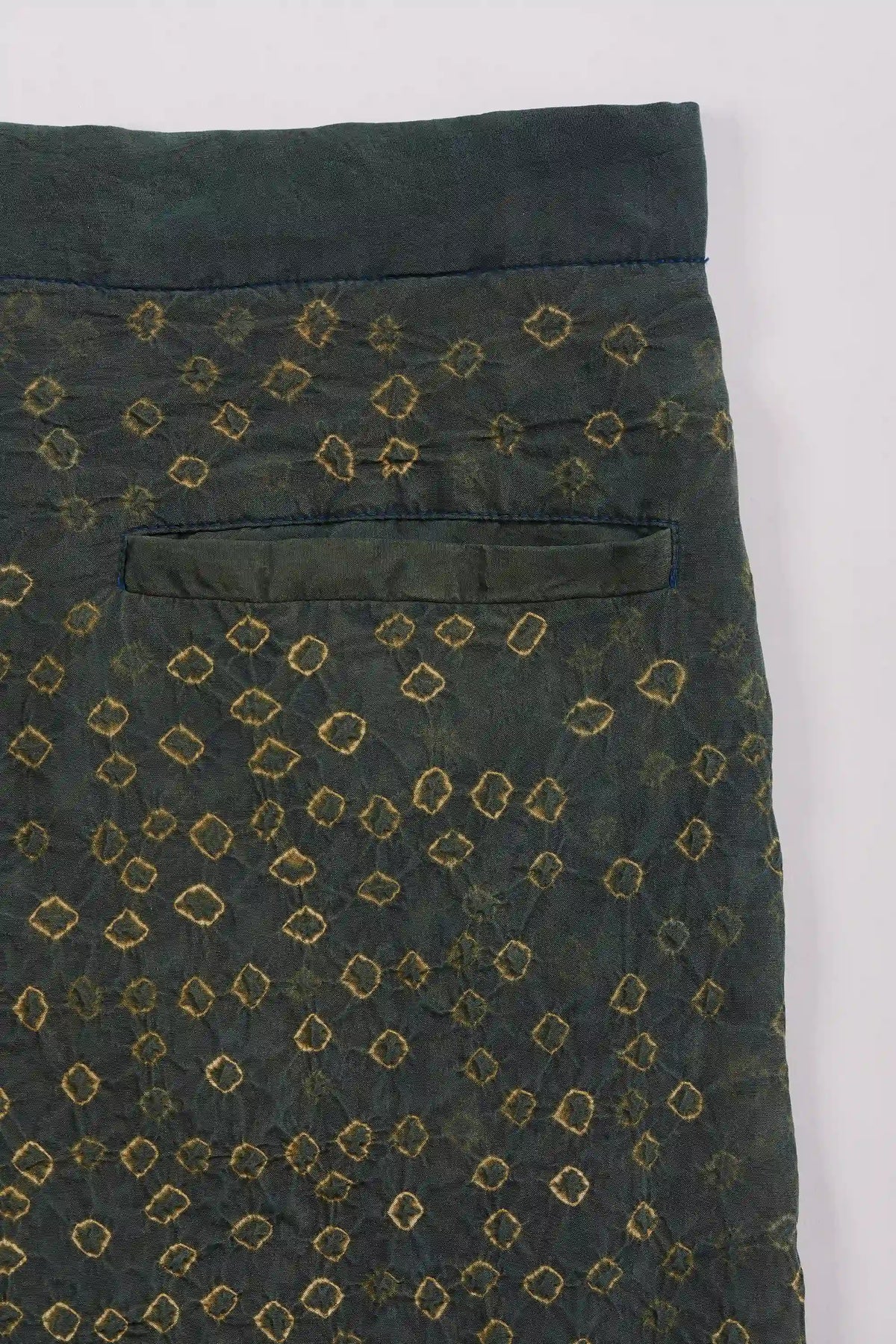 Bottle Green Shibori Pant