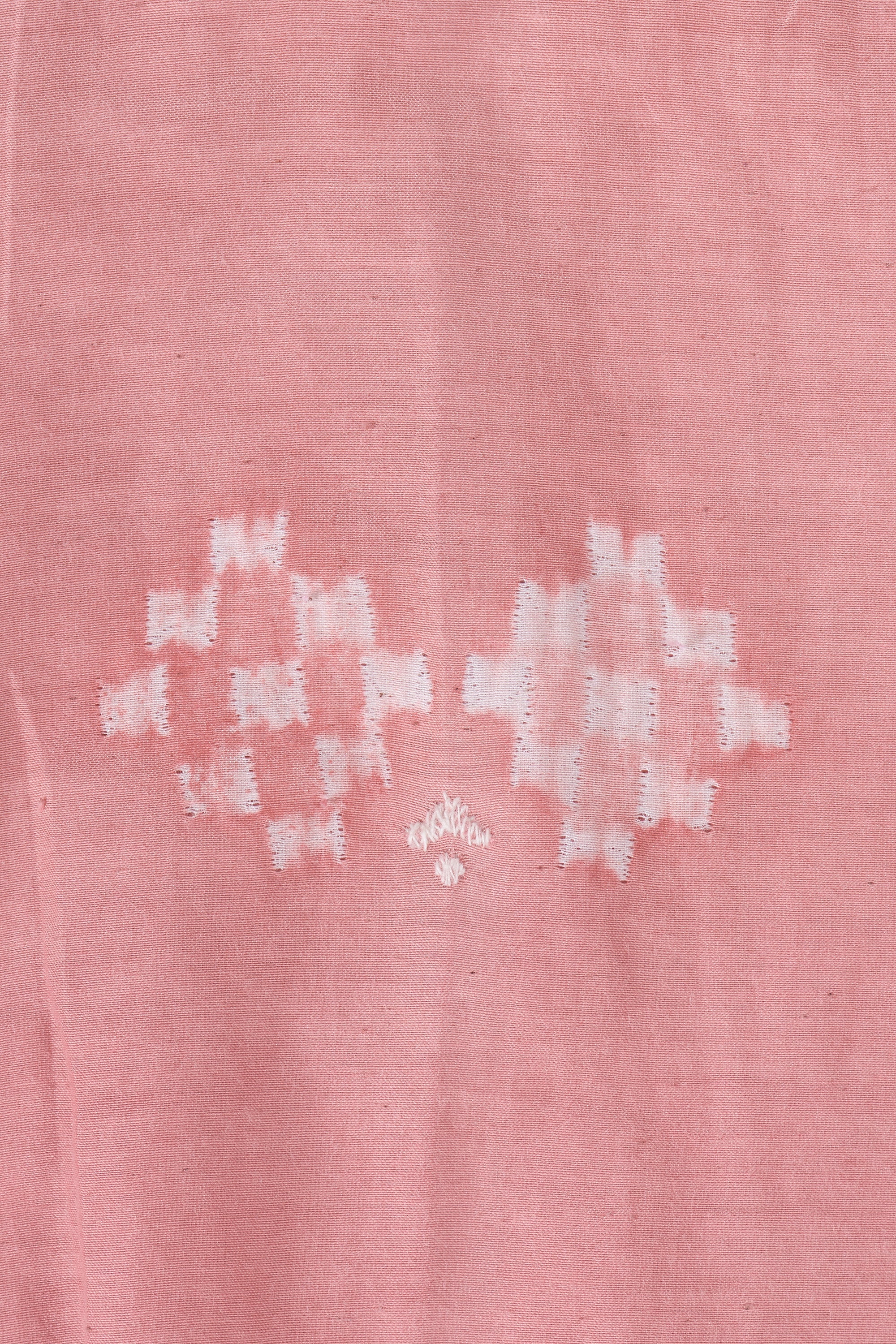 CHALK PINK SHIBORI COTTON SILK BLEND UNISEX SHIRT