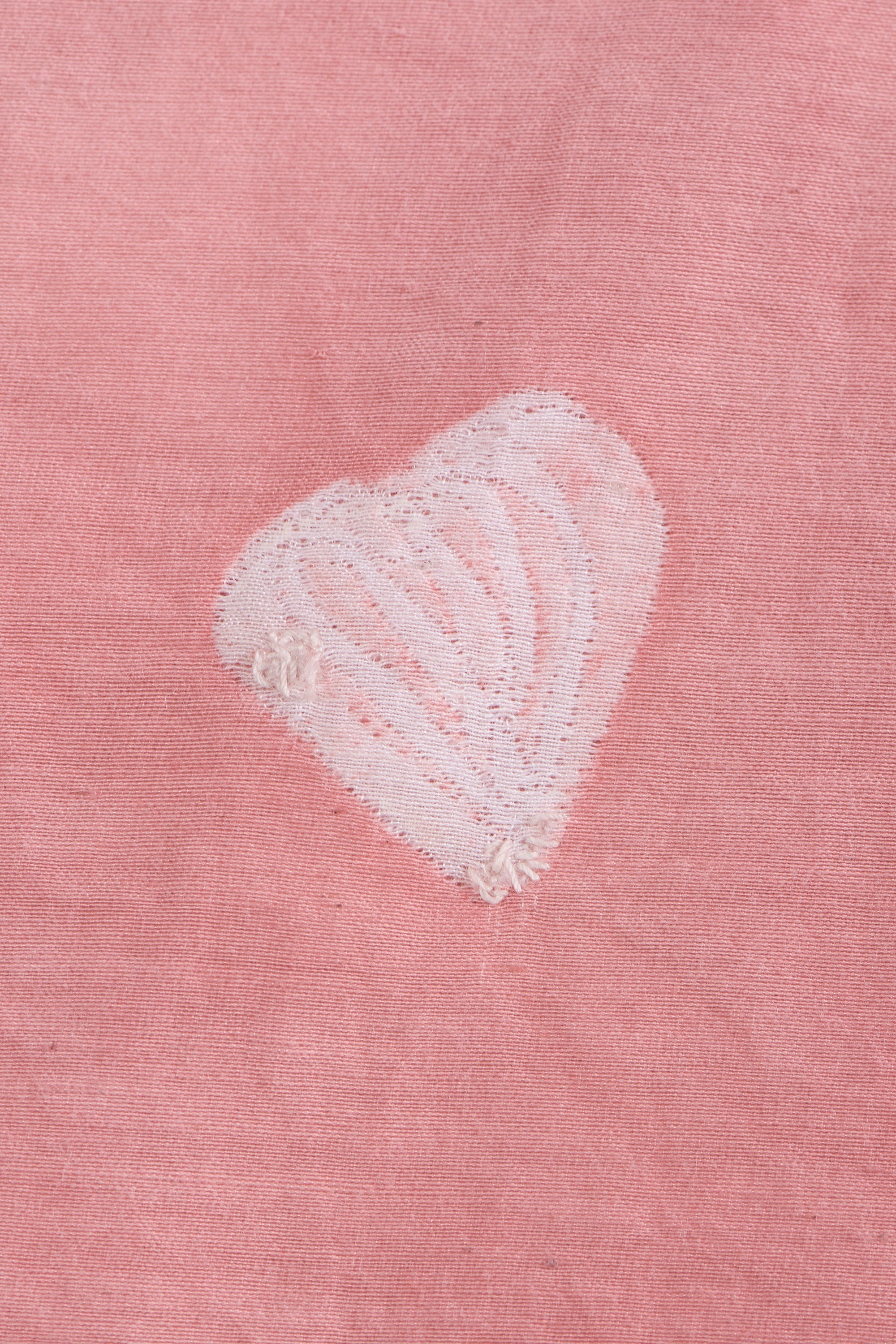 CHALK PINK SHIBORI COTTON SILK BLEND UNISEX SHIRT