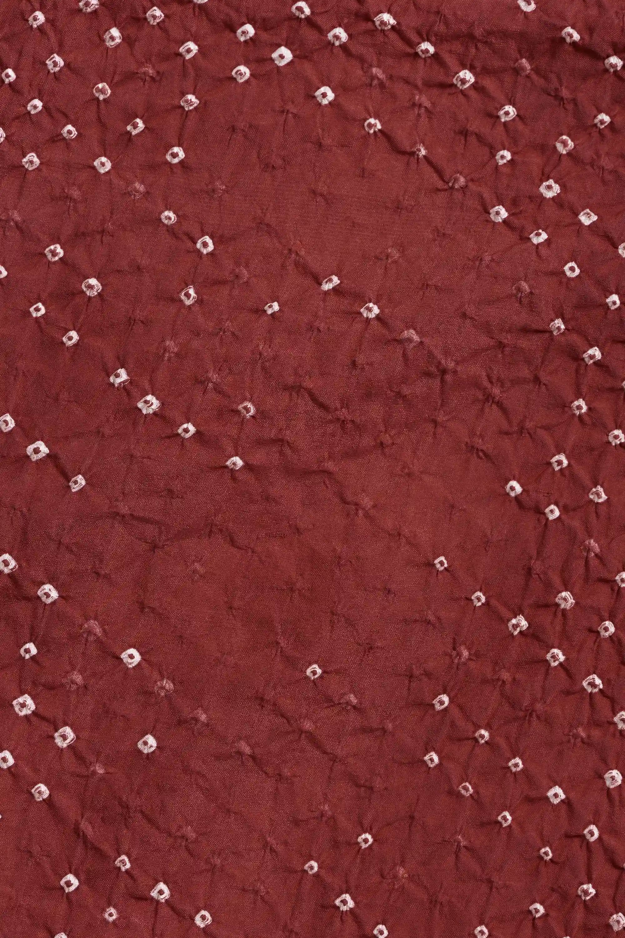 ALL-OVER BANDHANI SHAWL IN RED
