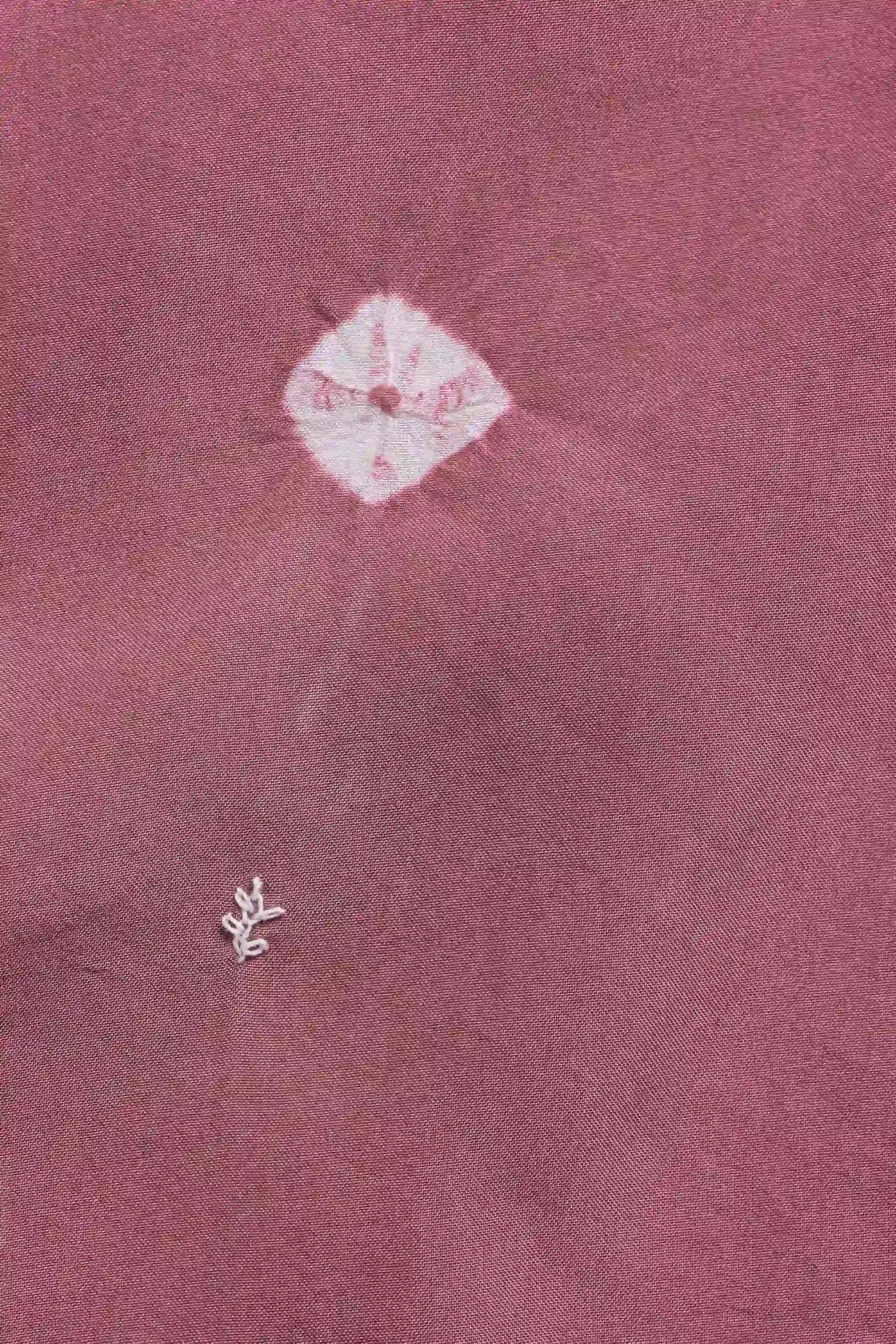 Relaxed Fit Bandhani Shirt In Fuschia Pink