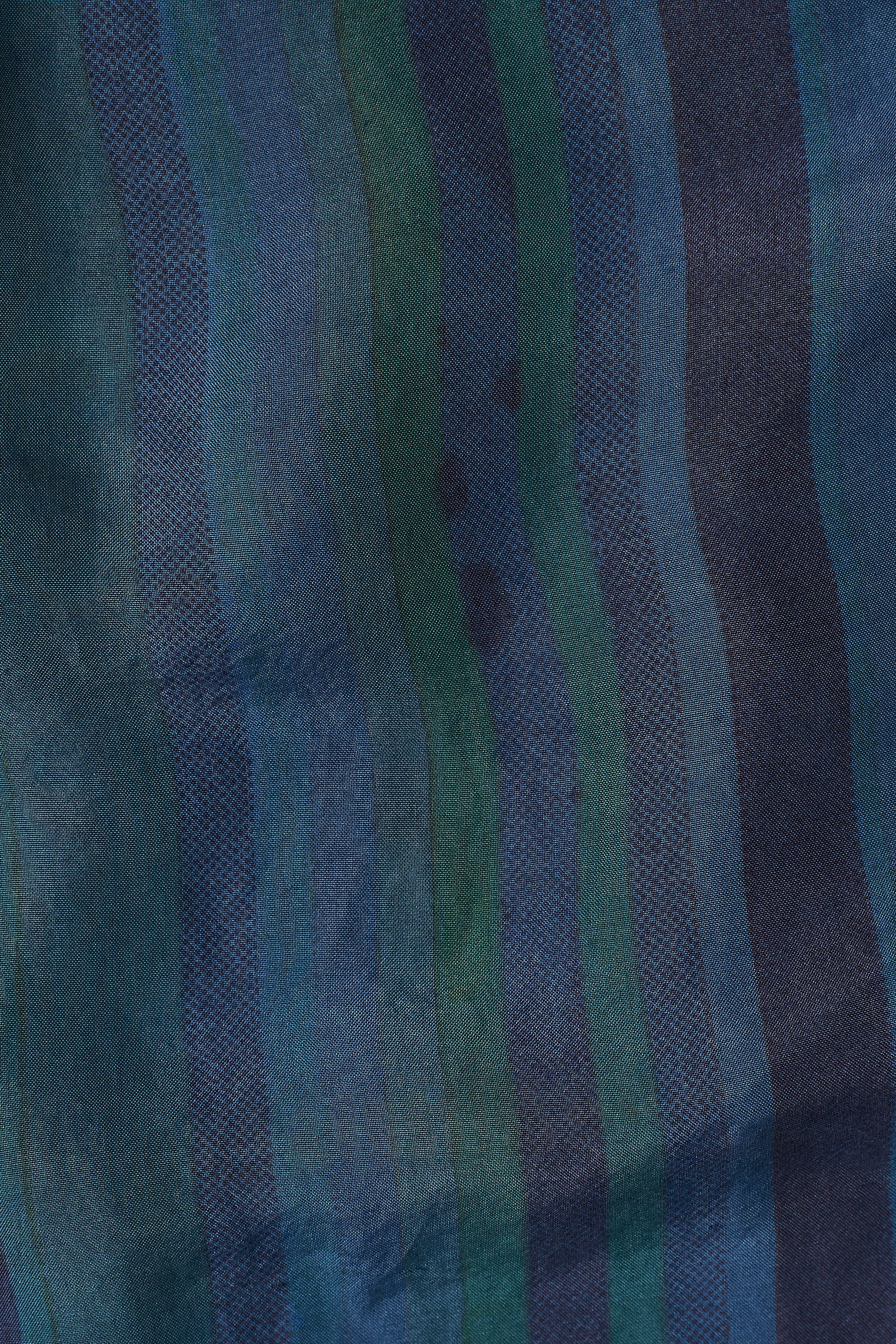 MEDIUM INDIGO SILK WITH STRIPES AND OVERDYED