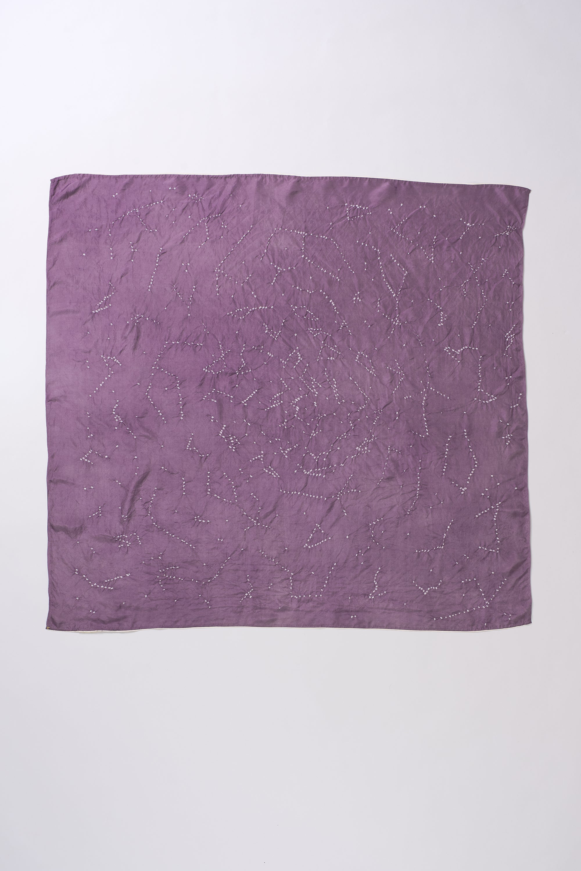 JAMUN SILK WITH BANDHANI SCARF