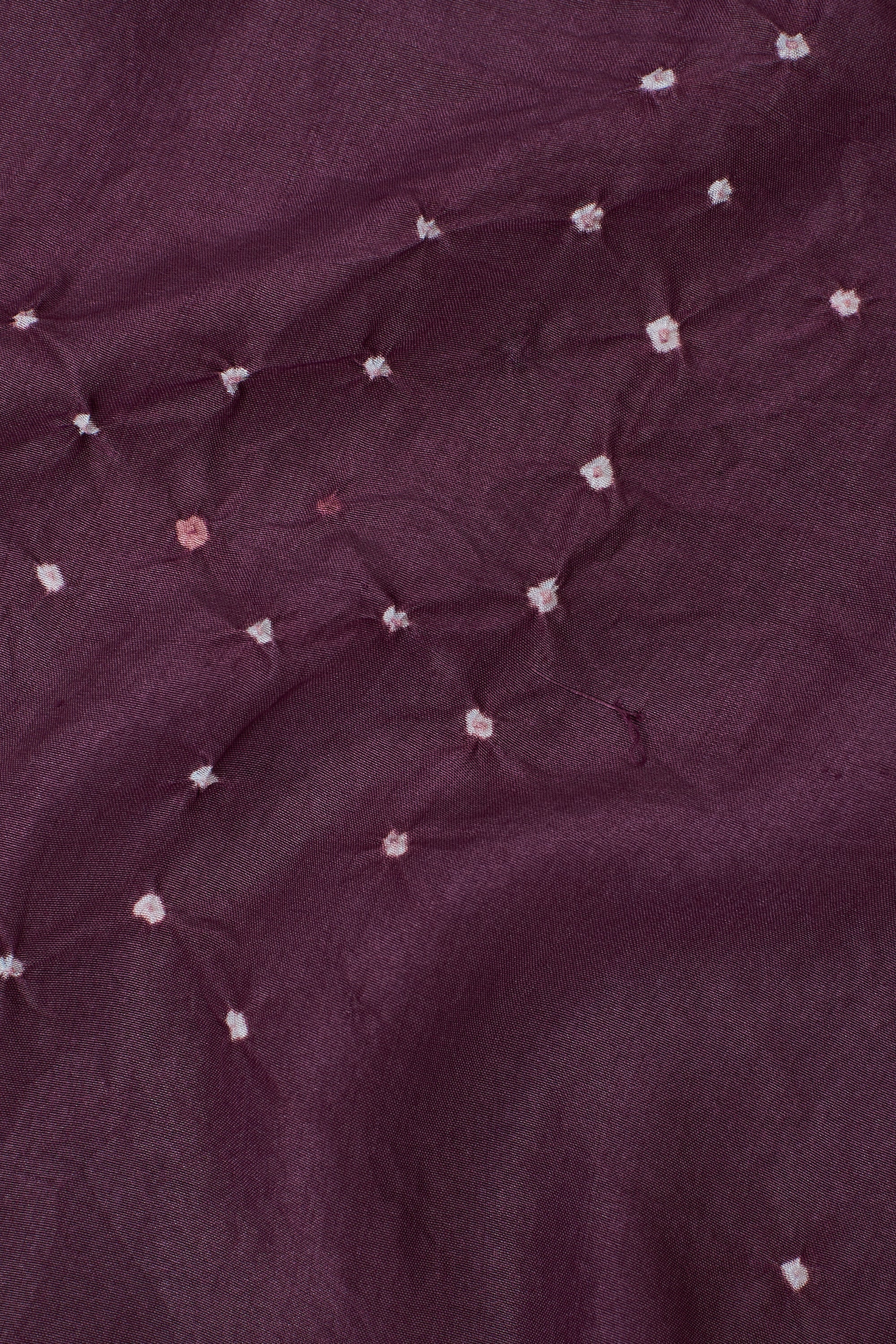 WINE COLOUR BANDHANI SILK WOMEN'S SCARF