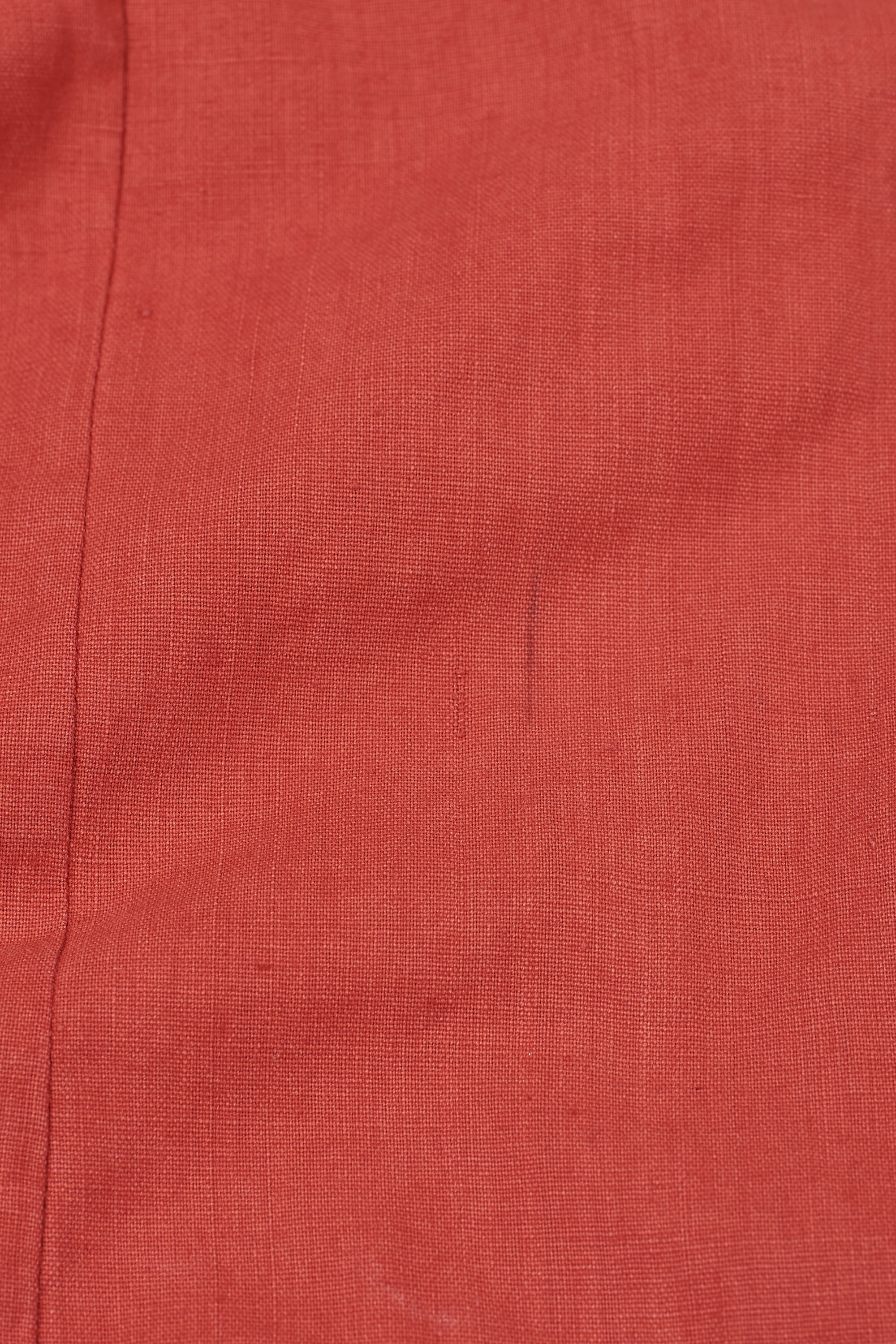 RED HANDSPUN COTTON SHIRT