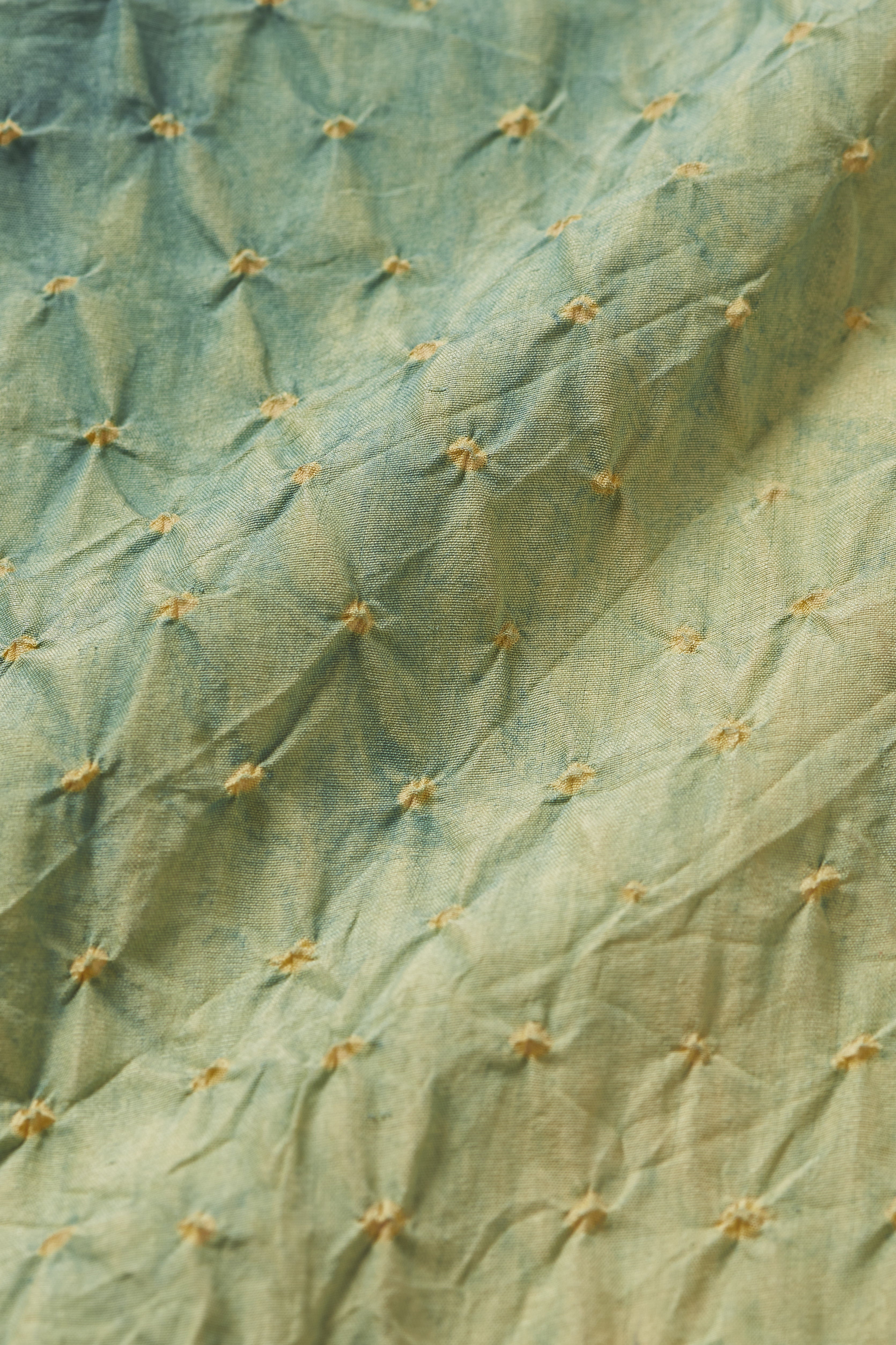 OLIVE GREEN SILK PANT WITH BANDHANI