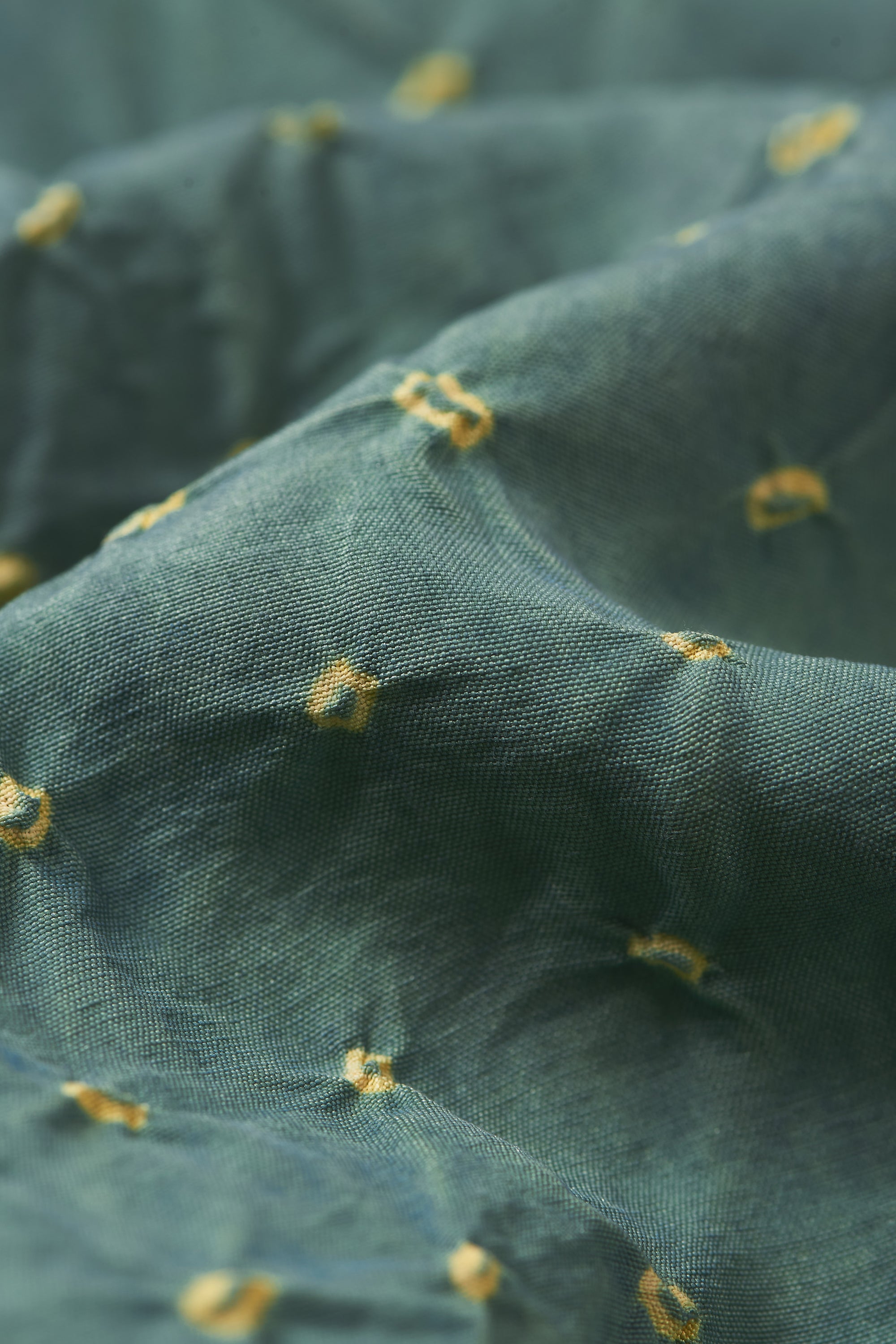 OLIVE GREEN SILK PANT WITH BANDHANI
