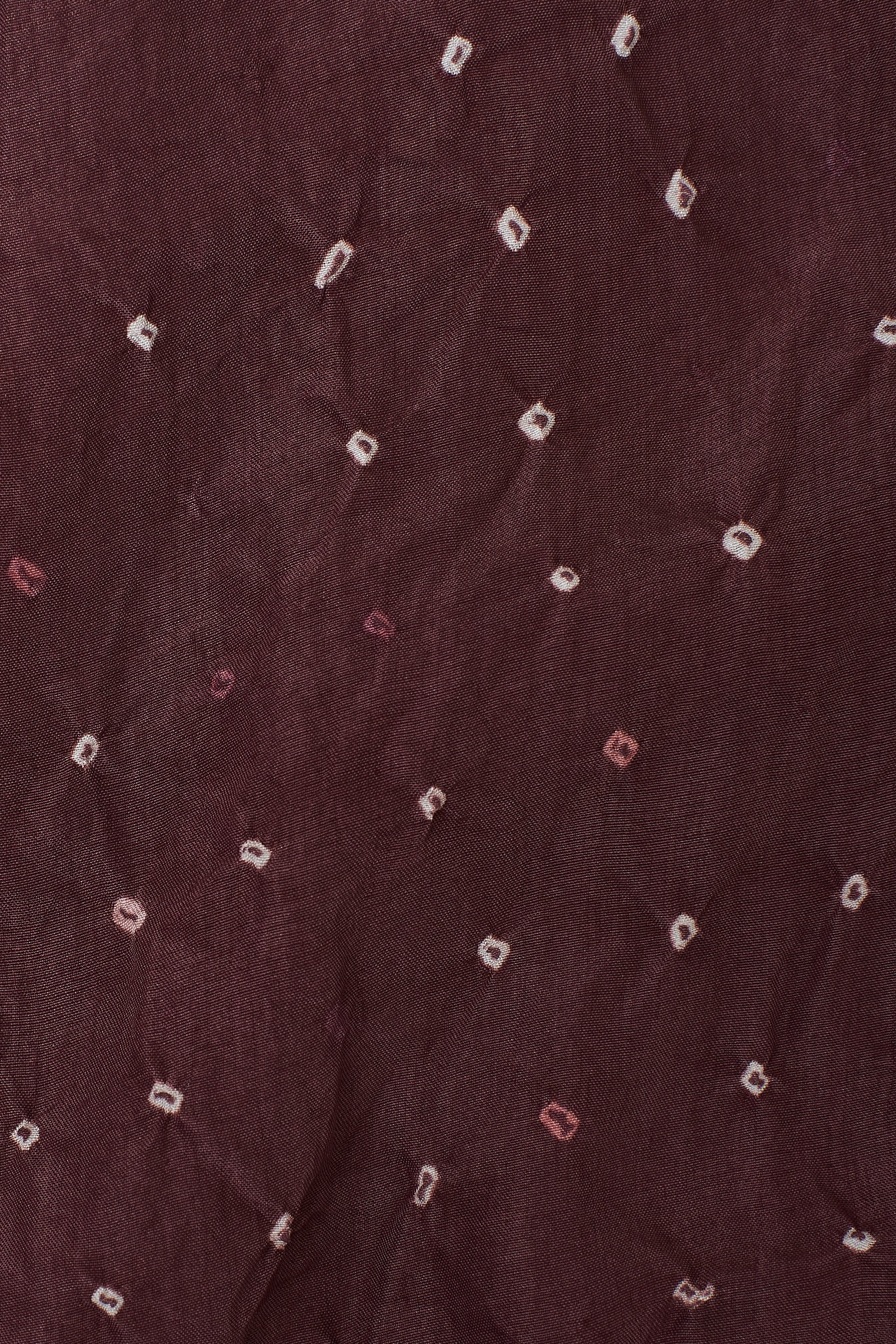 PURPLE RED SILK BANDHANI ELASTIC PANTS