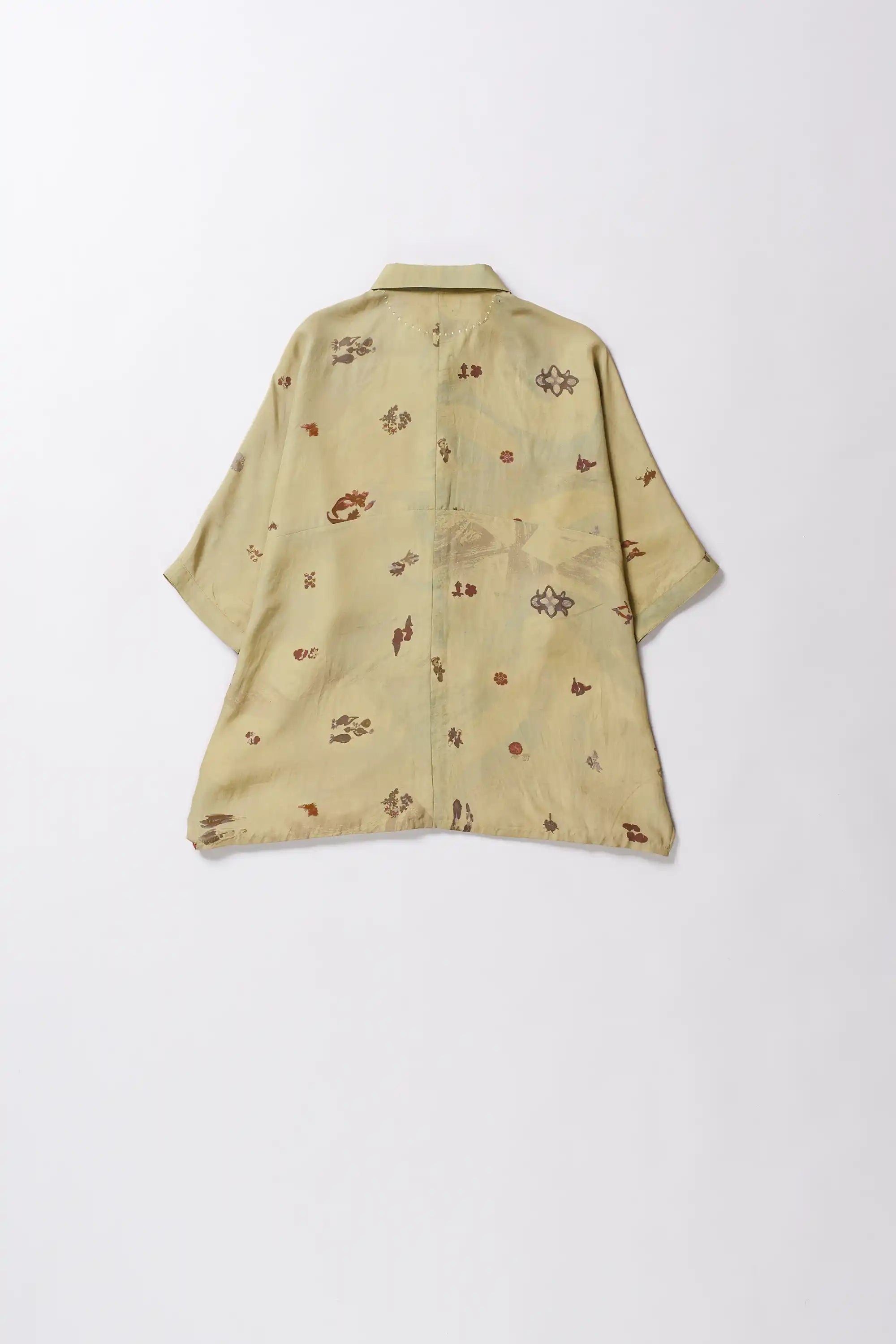 Screen Print Shirt in Ocean blue