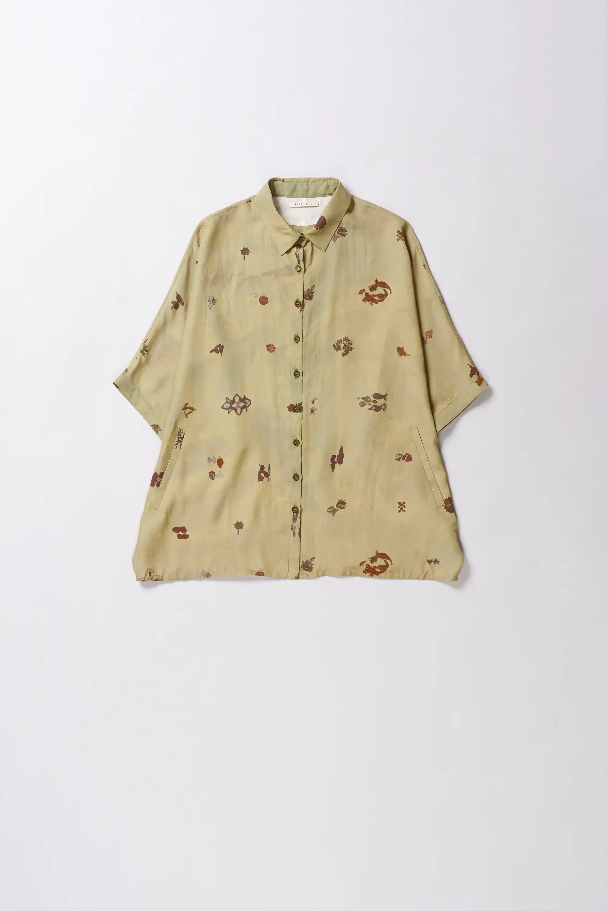 Screen Print Shirt in Ocean blue