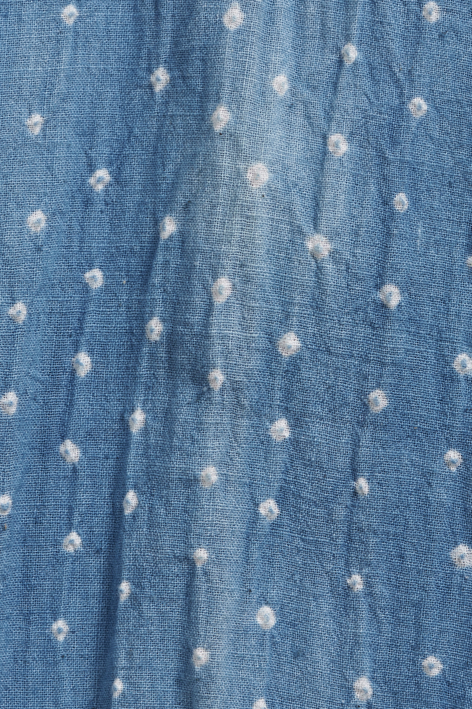 LIGHT INDIGO ORGANIC COTTON BANDHANI SHIRT
