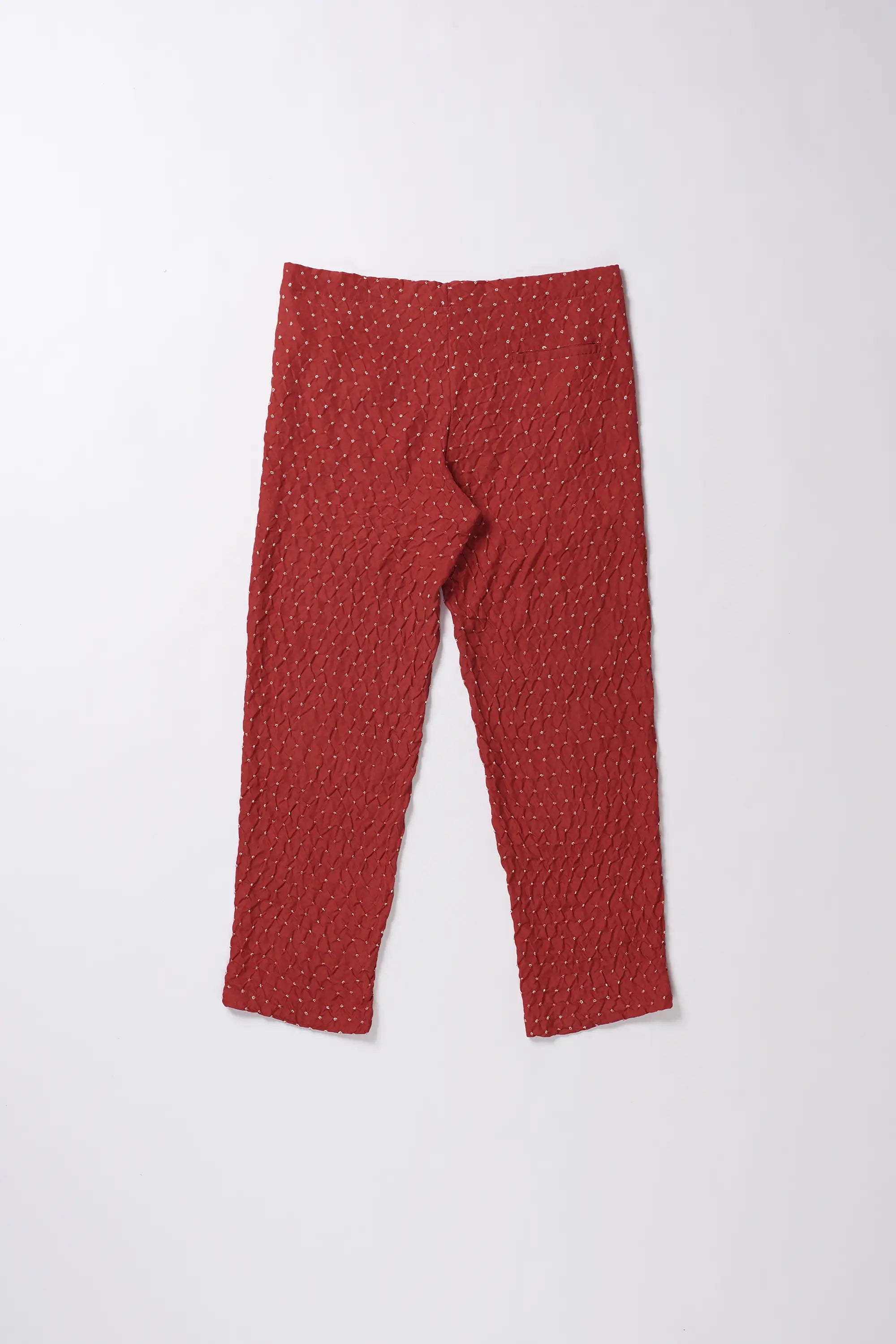 Bandhani Pant in Red