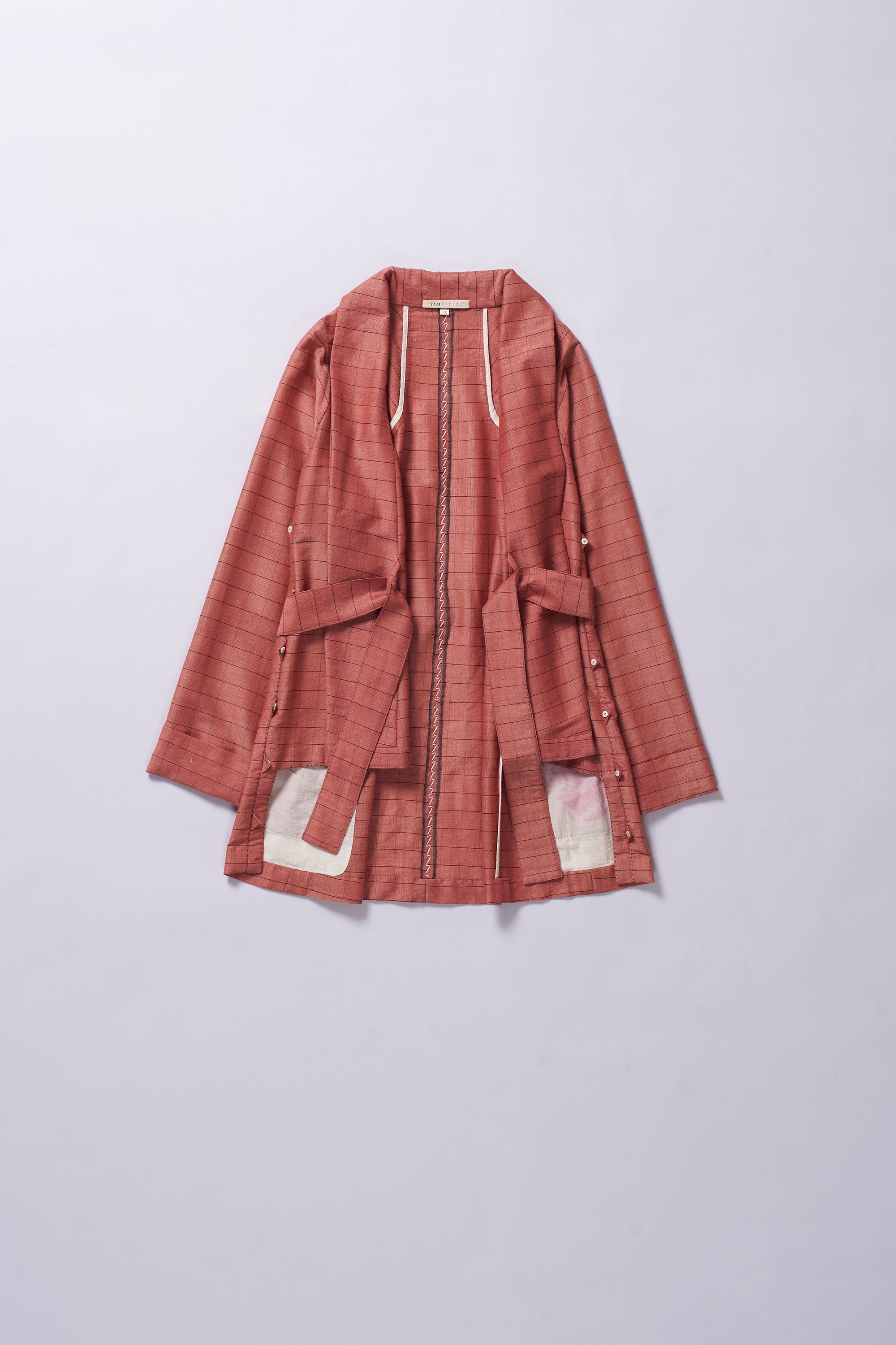 SHORTKIMONO PINK WOOD