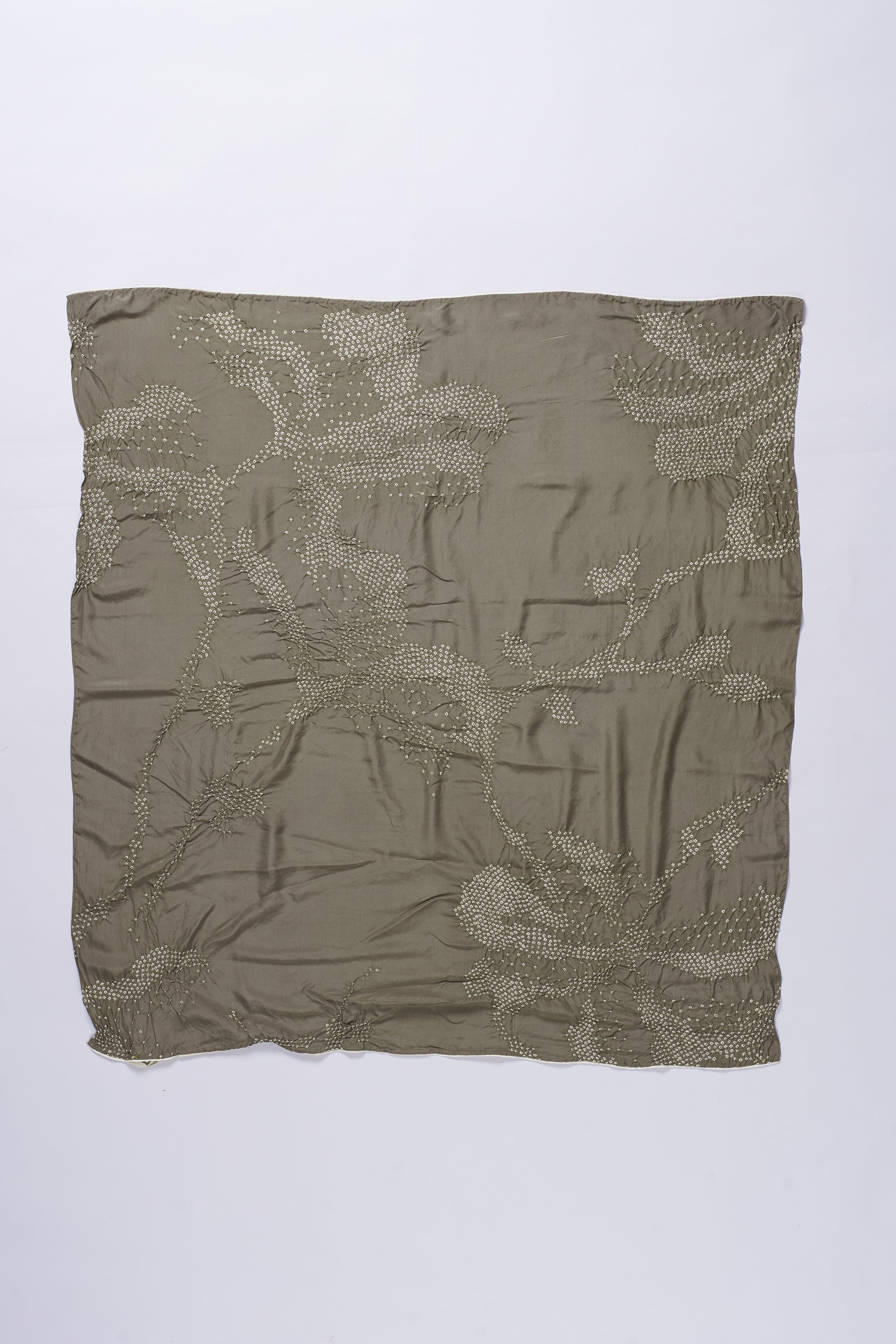 CHARCOAL DYED SILK SCARF