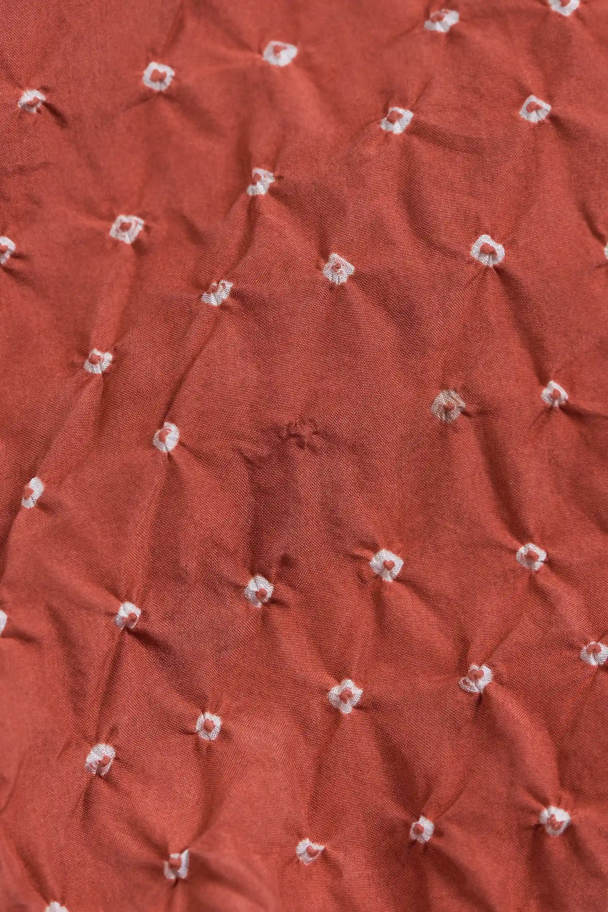 Relaxed Fit Bandhani Shirt Dyed in Rough Pink
