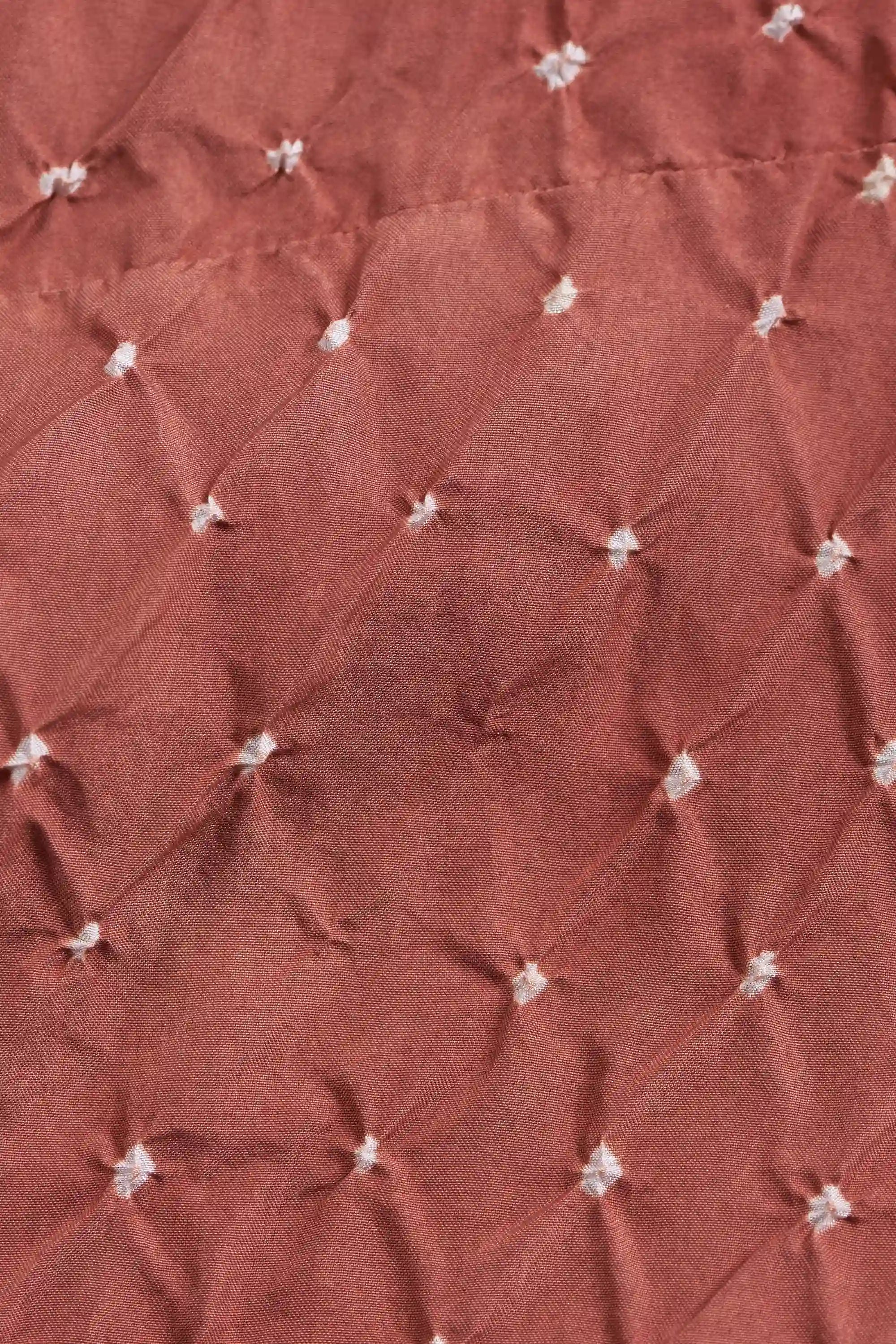 Relaxed Fit Bandhani Shirt Dyed in Rough Pink