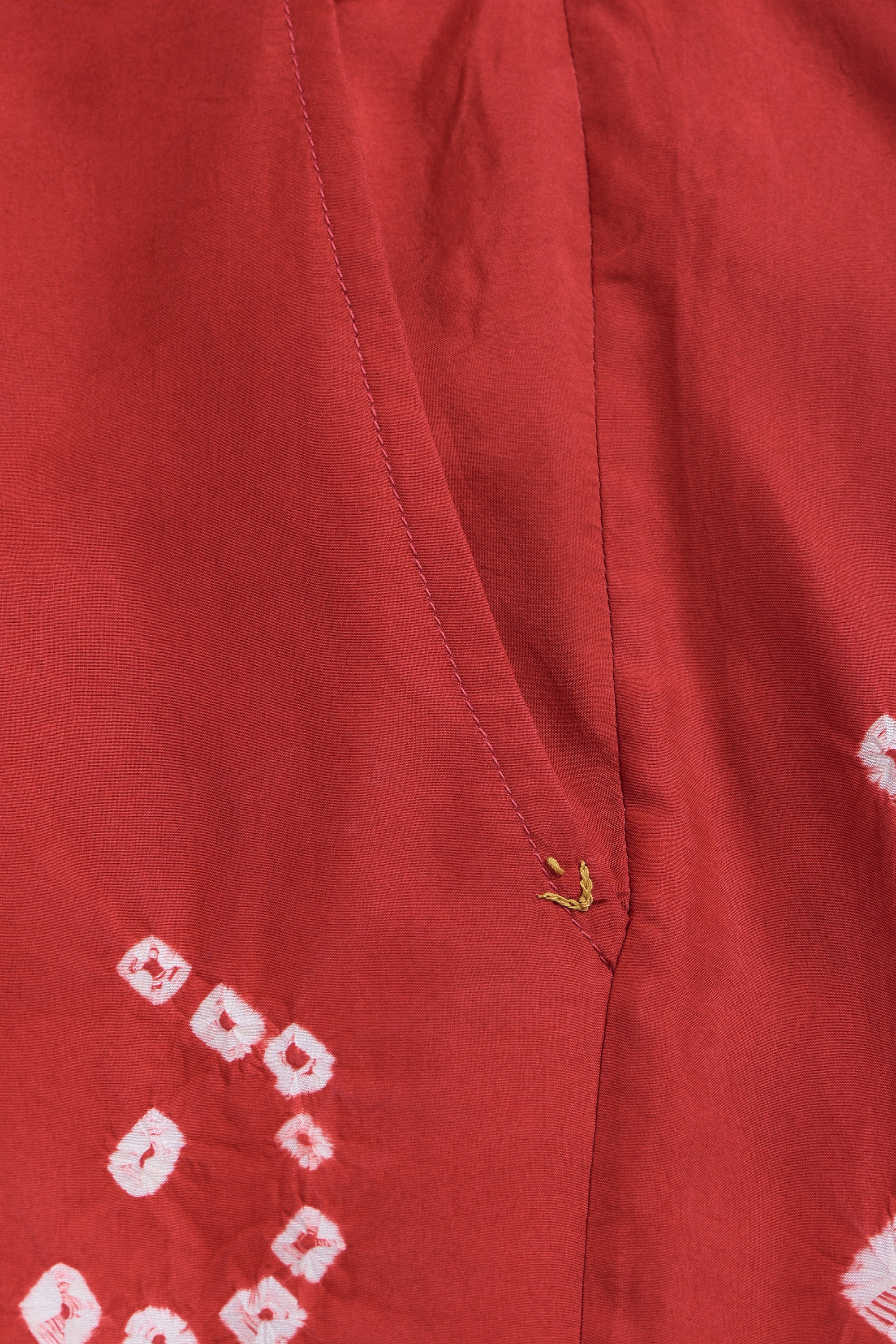 RED SILK BANDHANI PANTS