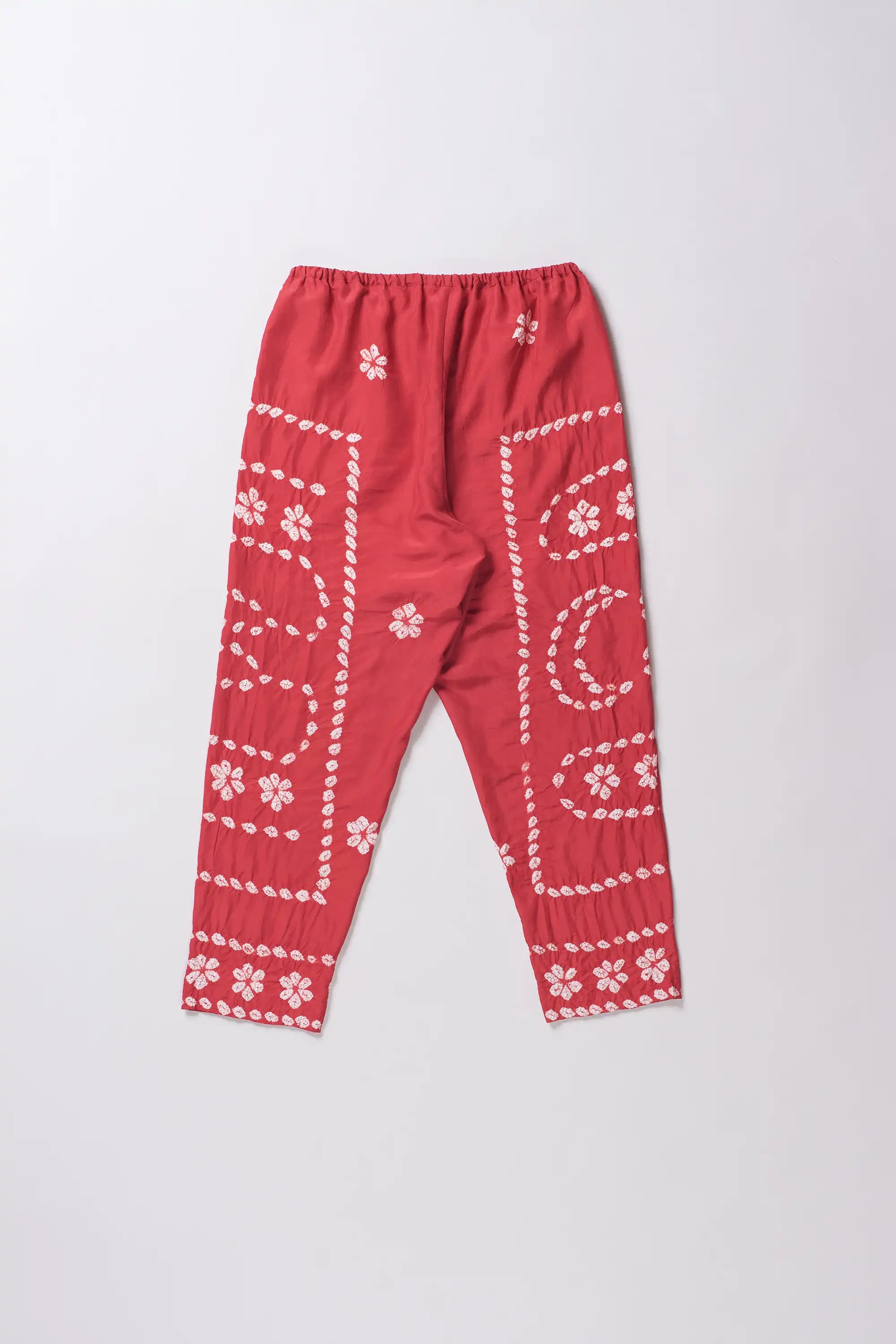 Pink Wood Silk Trouser