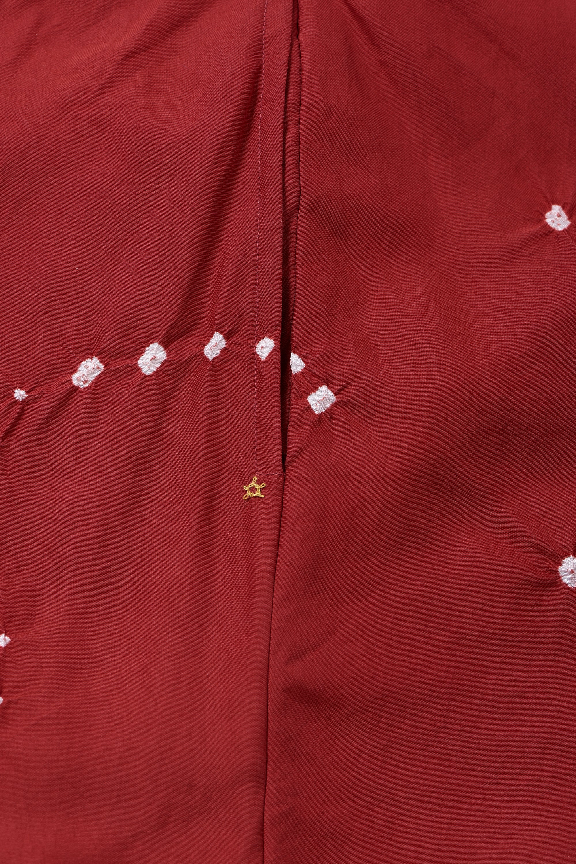 CRIMSON PINK SILK BANDHANI UNISEX PANT