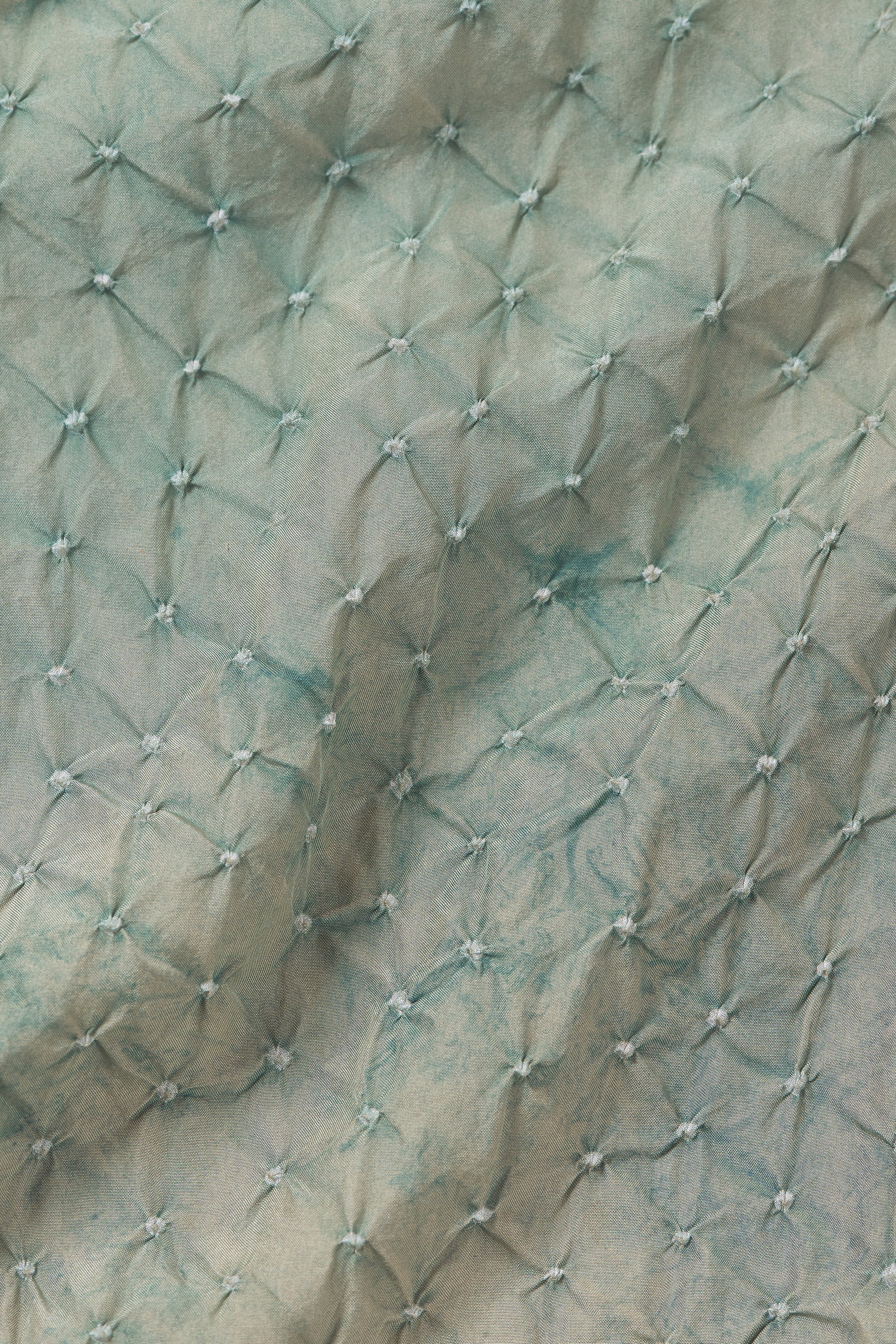 OCEAN BLUE SILK BANDHANI PANTS