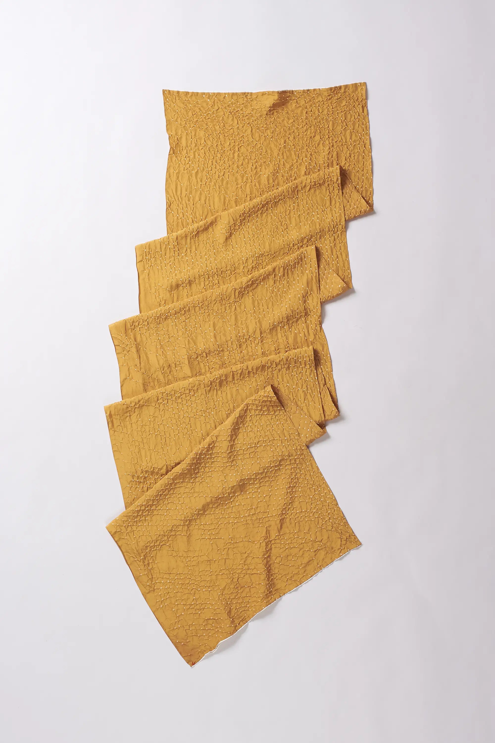 Mustard Yellow Silk Scarf