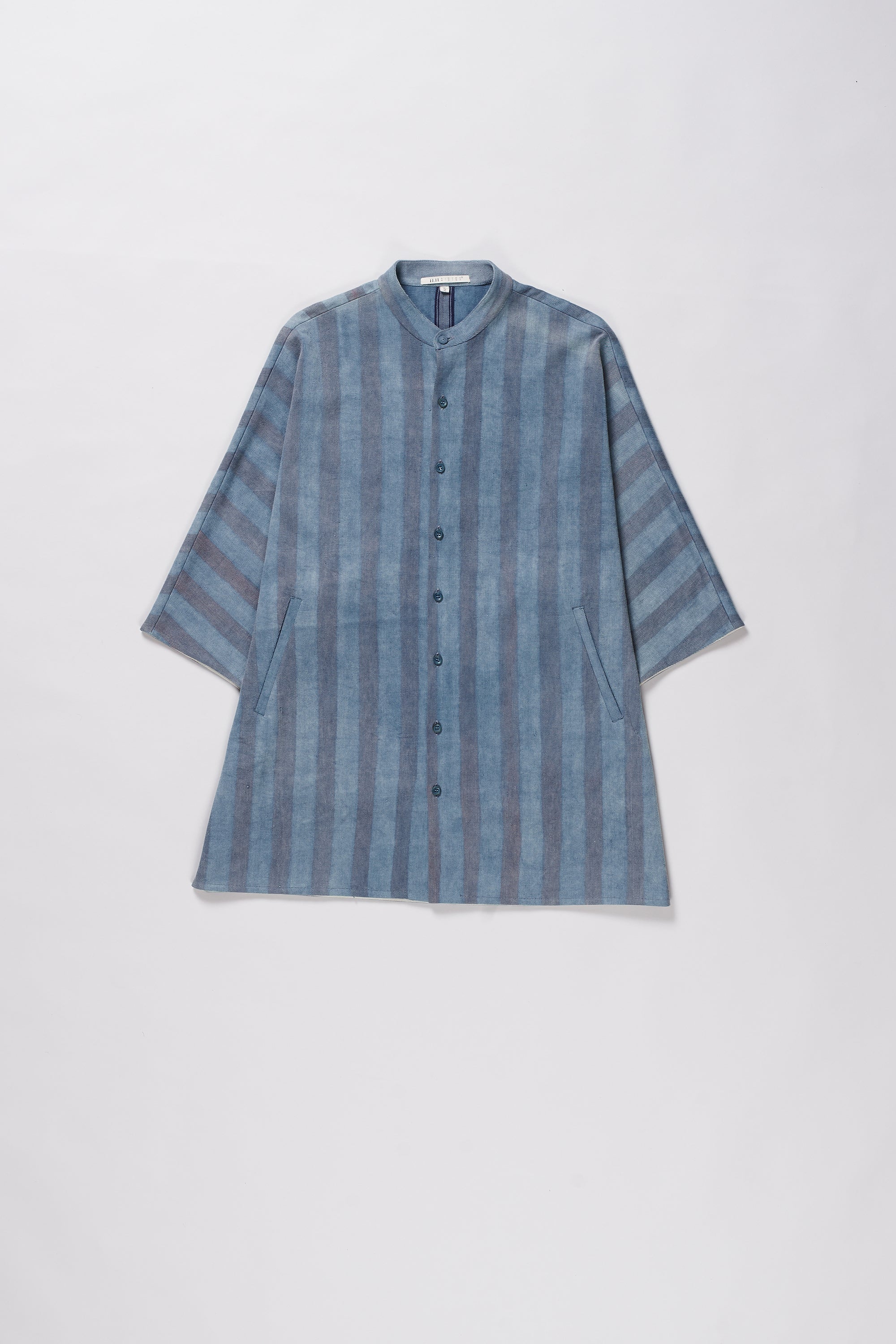 INDIGO & PINK HAND PAINTED UNISEX SHIRT