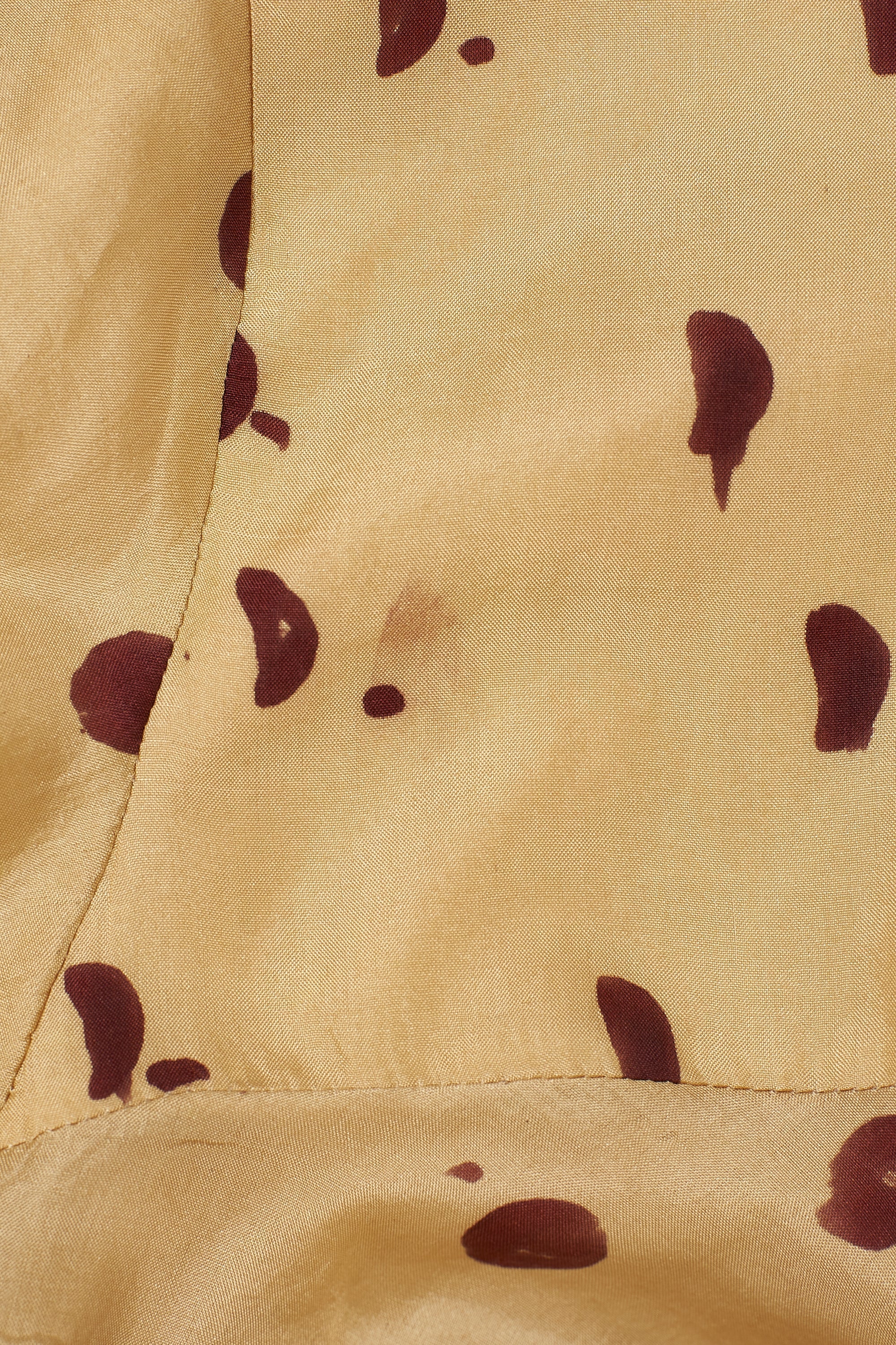 WHISKEY GOLD BLOCK PRINT WOMEN'S SHIRT