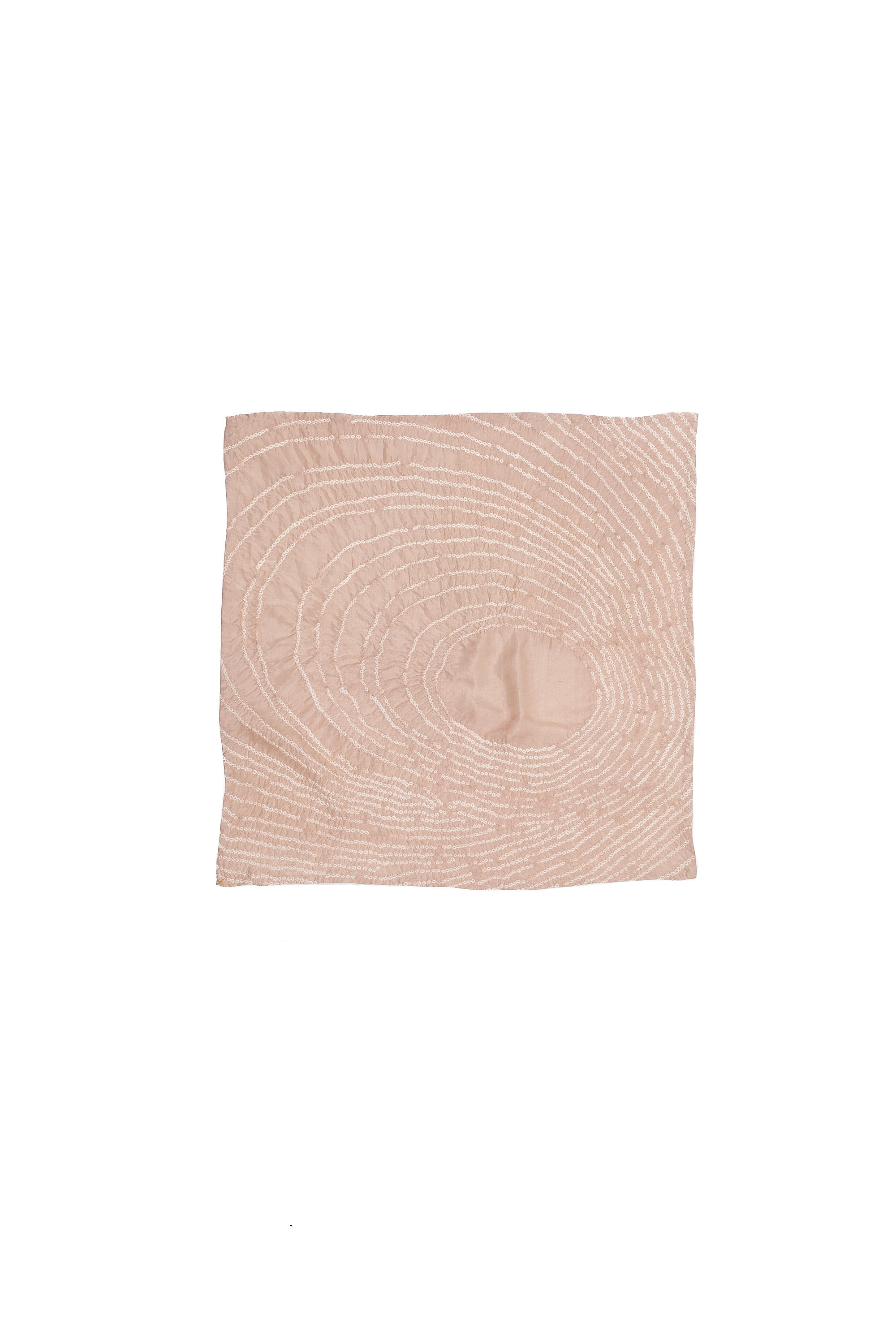 VINTAGE PINK SILK BANDHANI SCARF