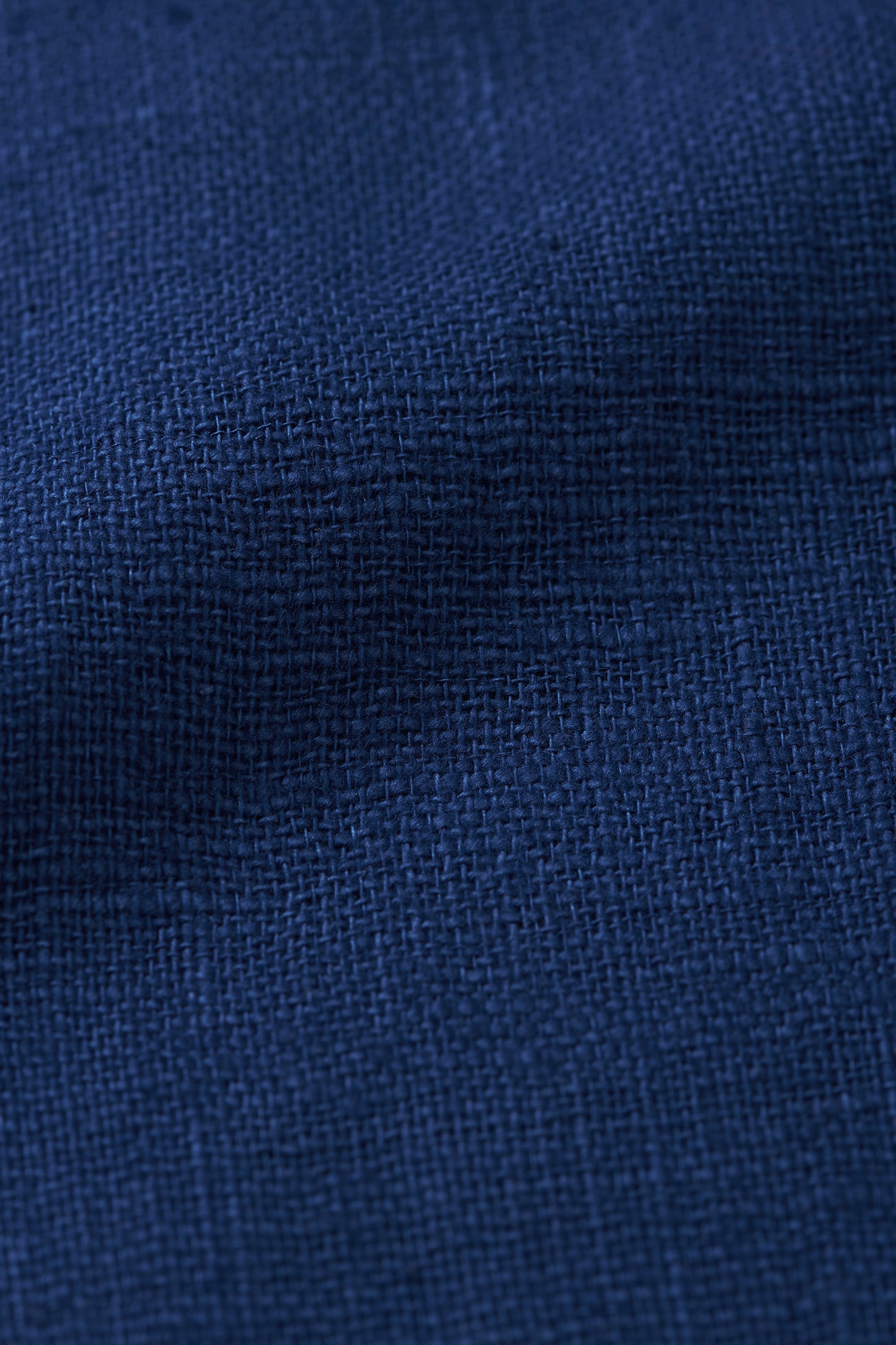 INDIGO SOLID STRAIGHT FIT COTTON TROUSER
