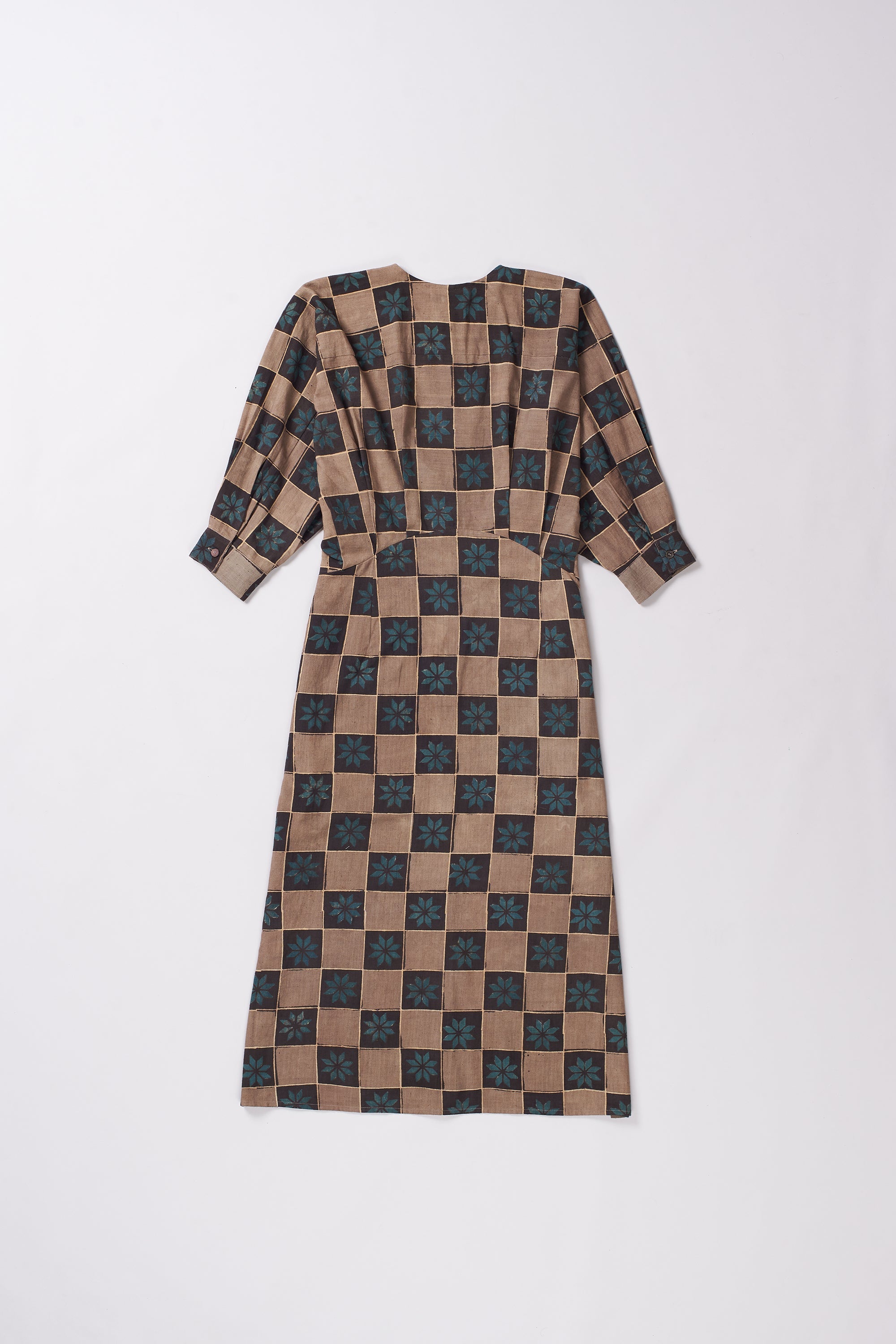 ATTHANGUDI TILE INSPIRED BLOCK PRINT DRESS