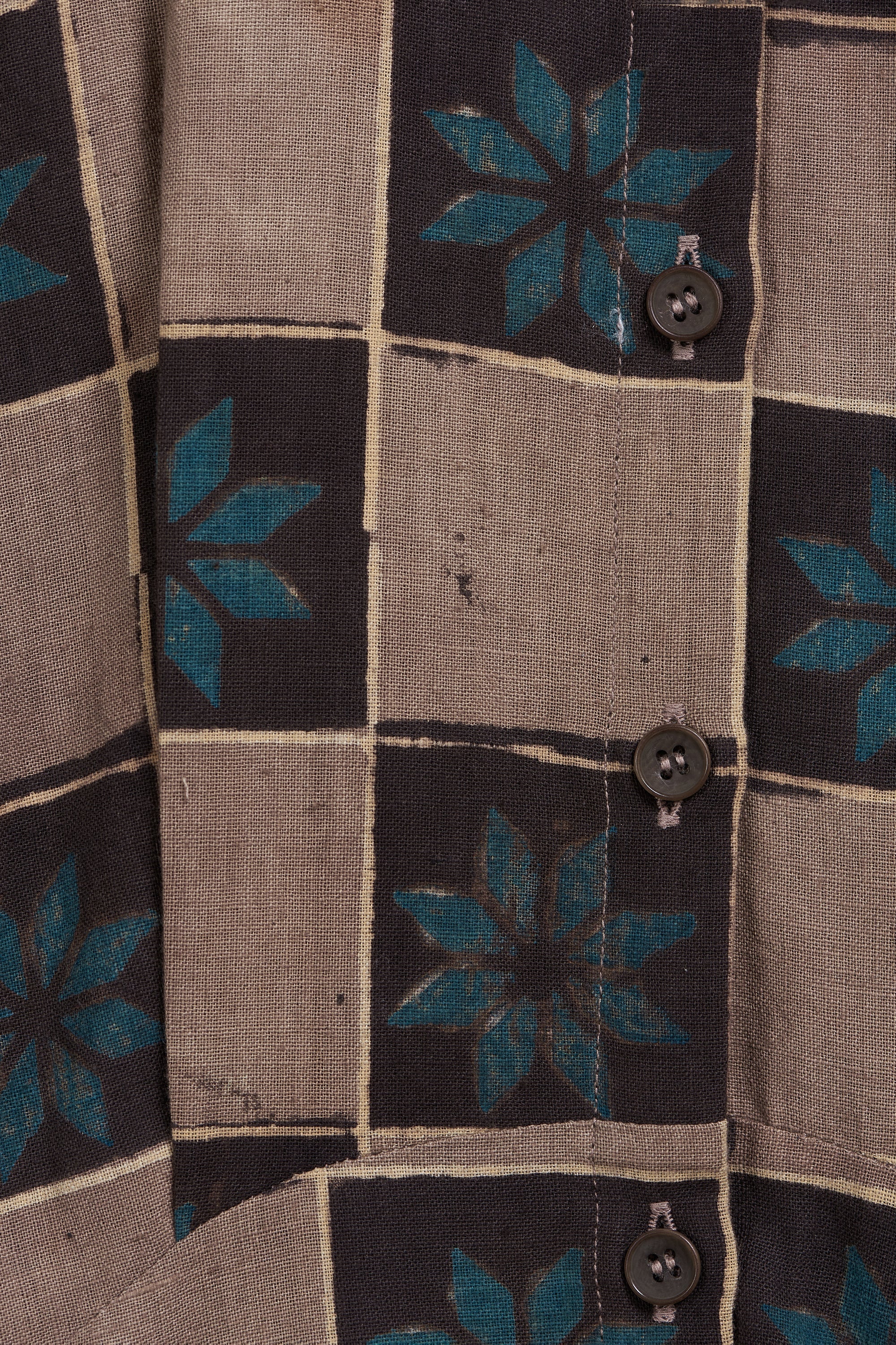 ATTHANGUDI TILE INSPIRED BLOCK PRINT DRESS