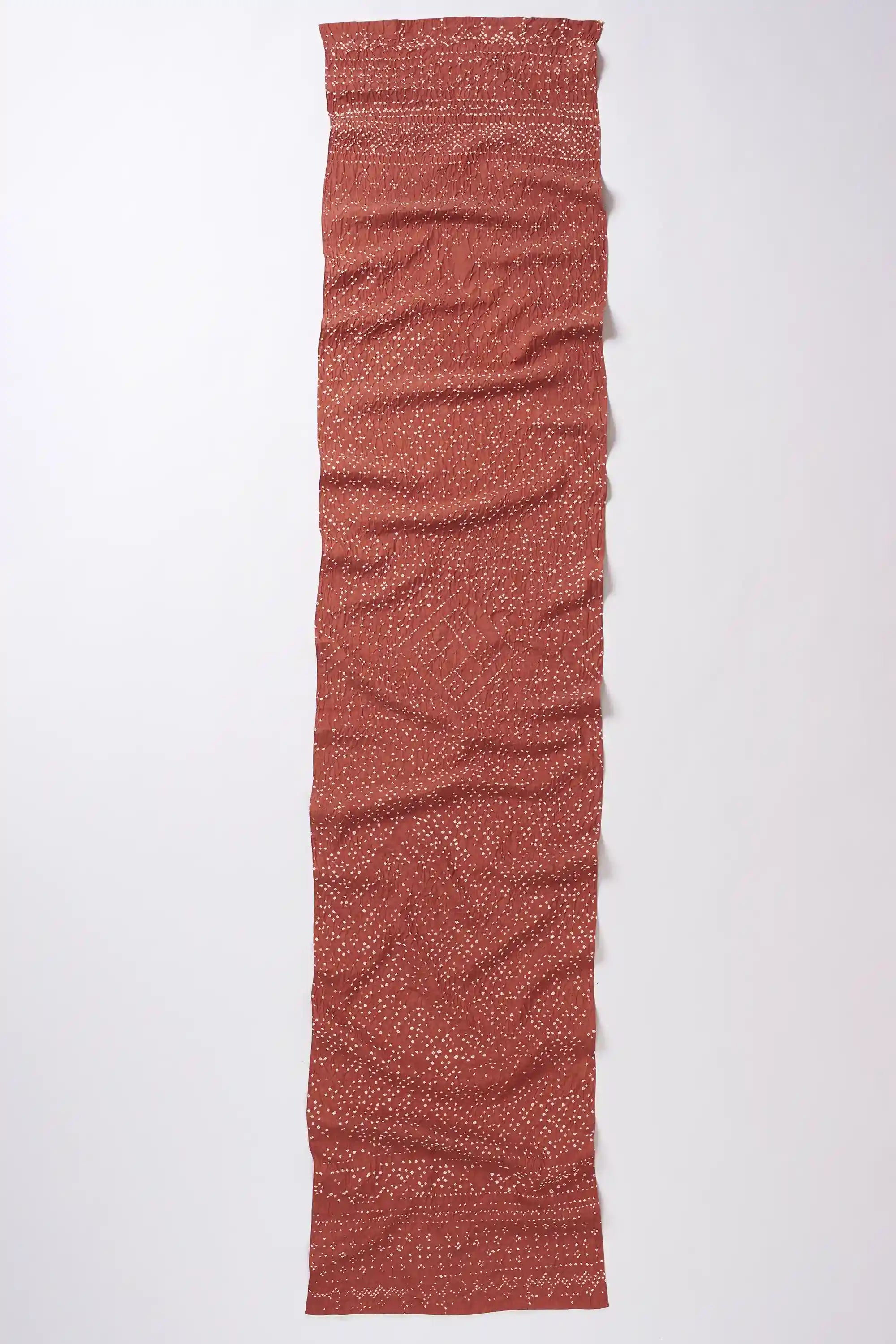 Rouge Pink Bandhani Cotton Silk Scarf