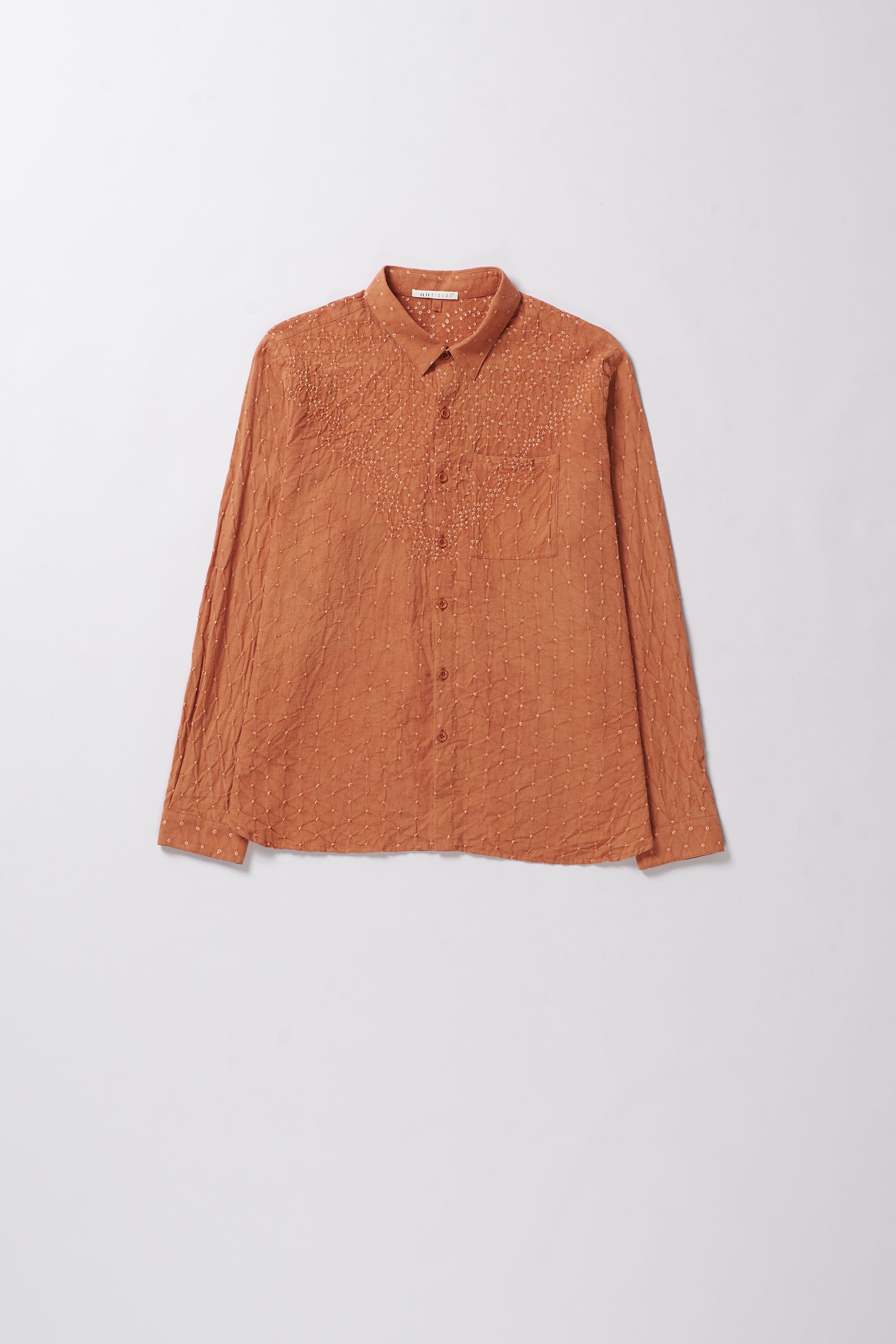 UNISEX SHIRT SPECKLED WITH BANDHANI