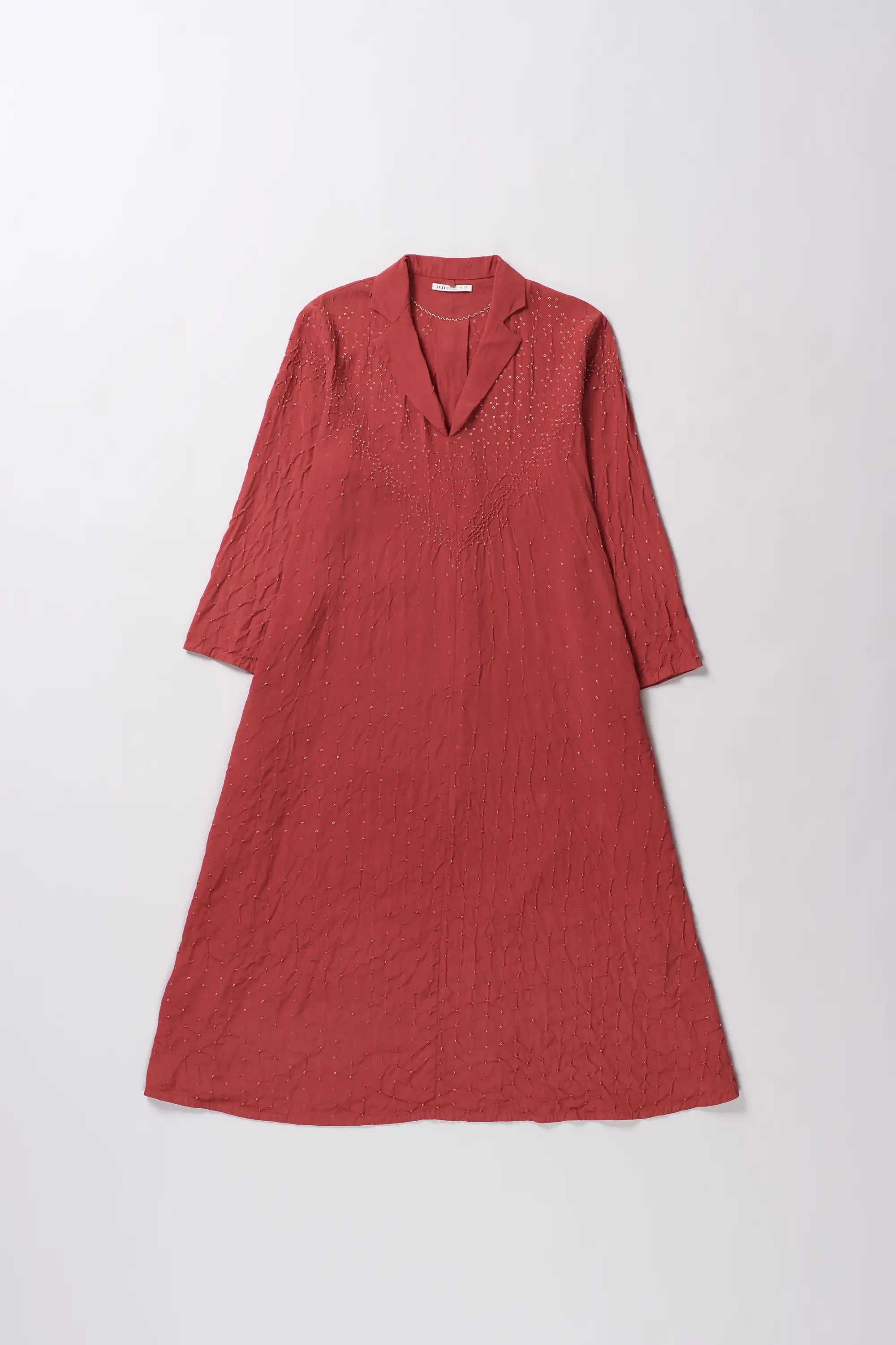 Crepe Silk Bandhani Dress